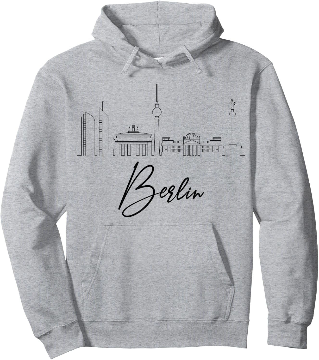 Berlin Skyline Souvenir Capital Germany Europe Hoodie - Hoodie | Ash