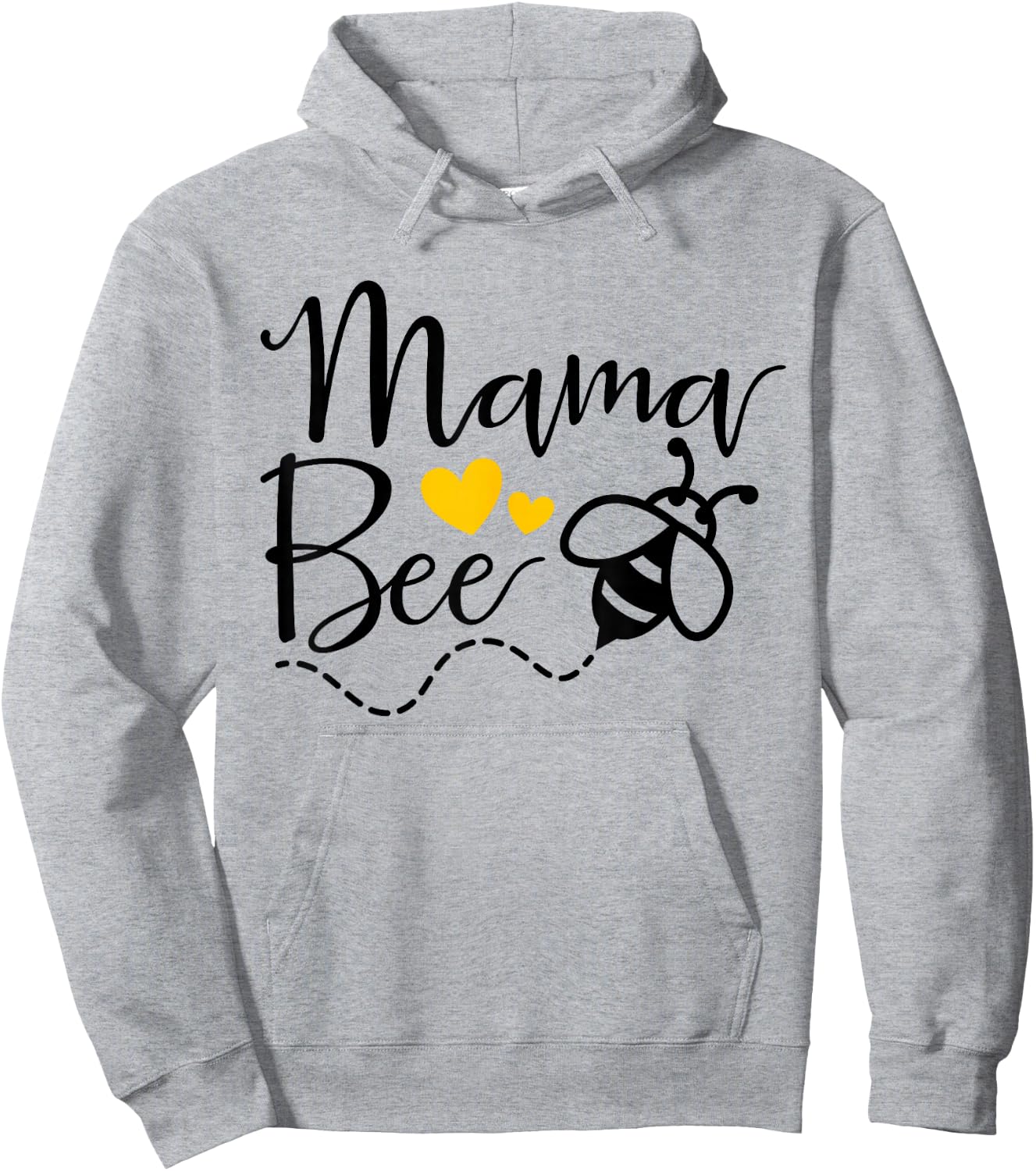 Mama Bee Mommy Bee Mother Bee Love Funny Cute Mother's Day Hoodie - Hoodie | Ash
