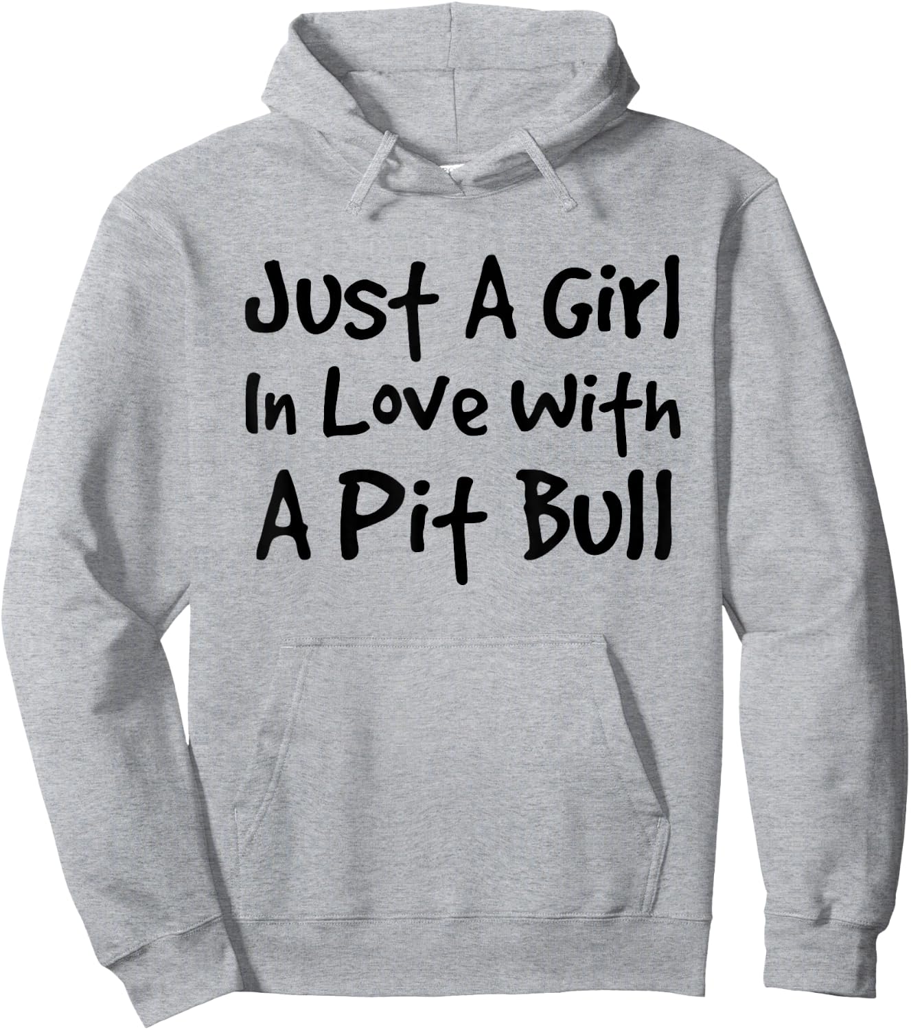 Girl In Love With A Pit Bull | Pitbull Dog Women Hoodie - Hoodie | Ash
