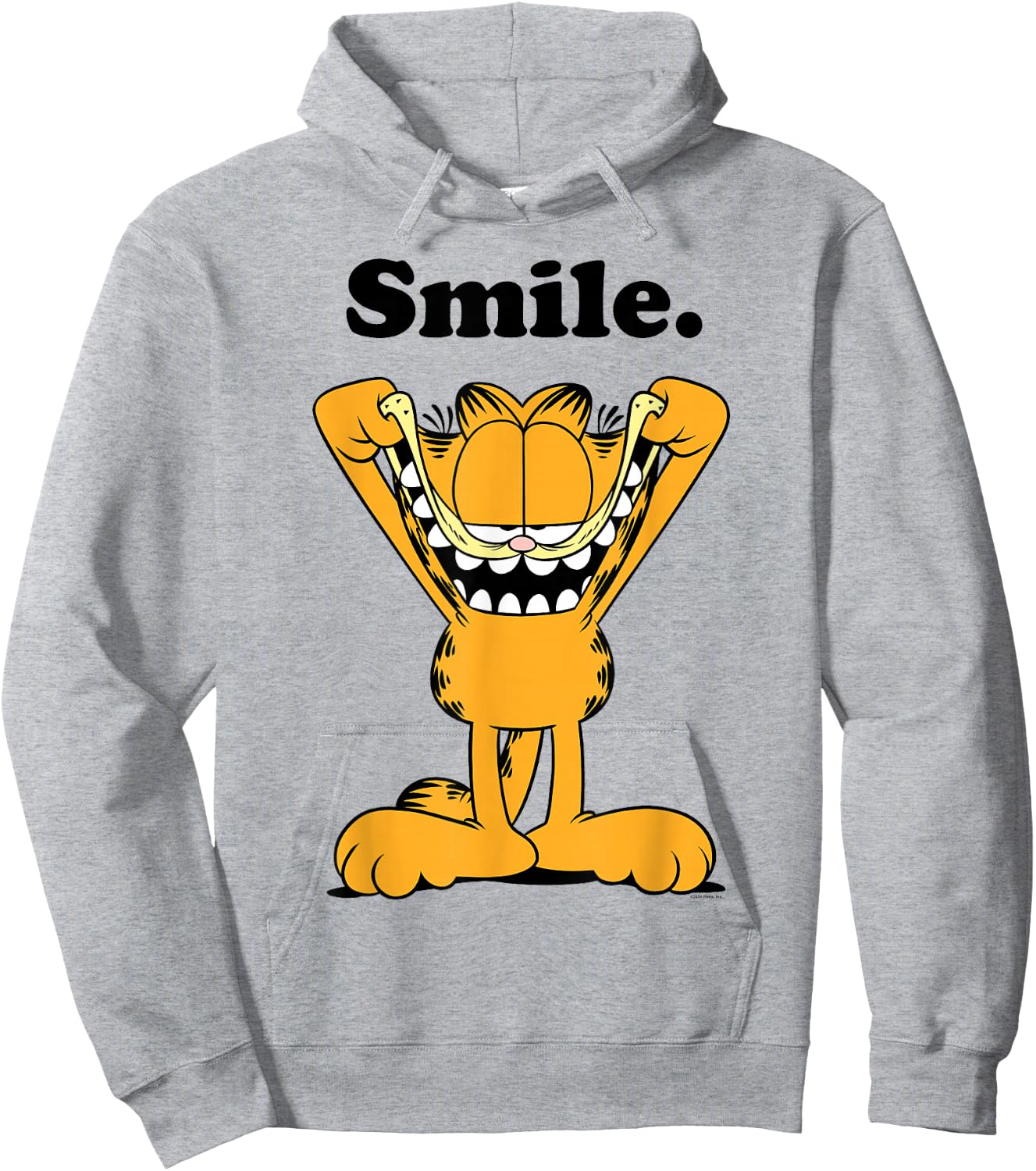 Garfield Classic Smile Hoodie - Hoodie | Ash