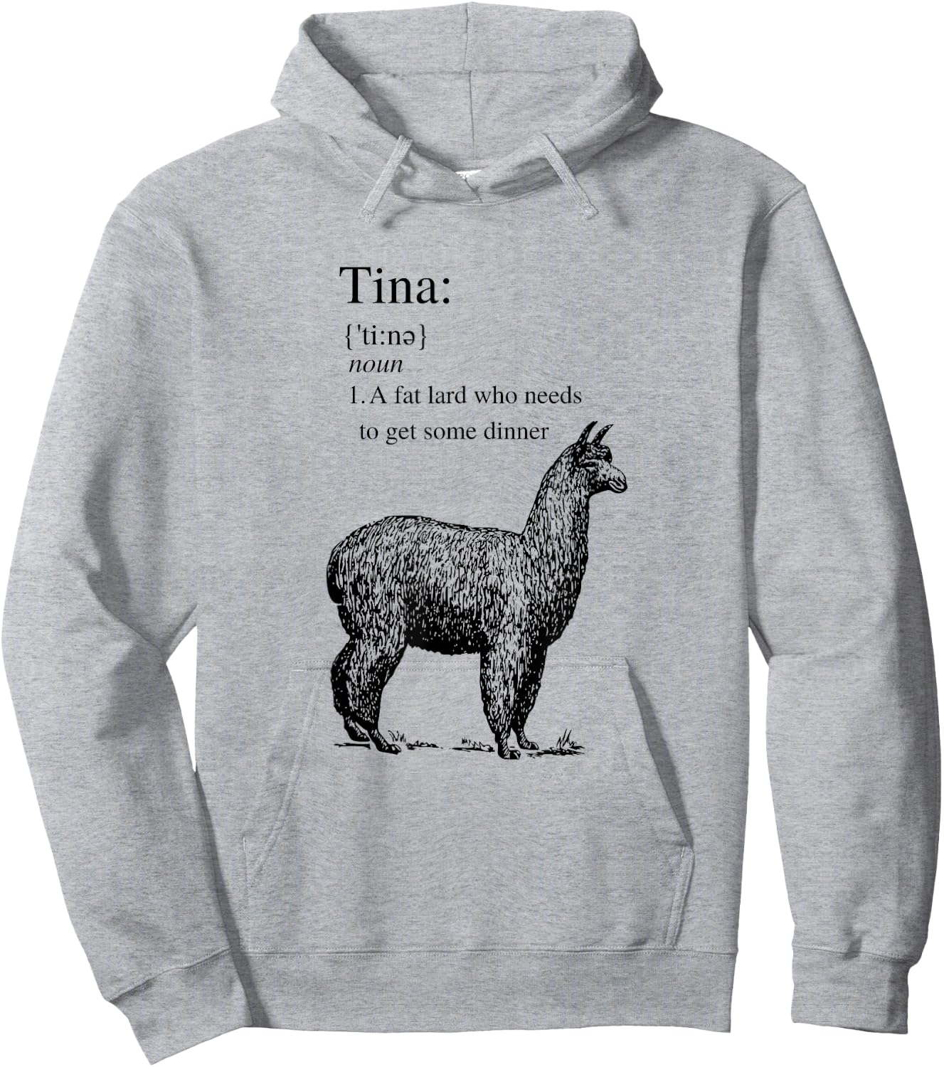 Tina You Fat Lard Come Get Some Dinner Funny Small Hoodie - Hoodie | Ash