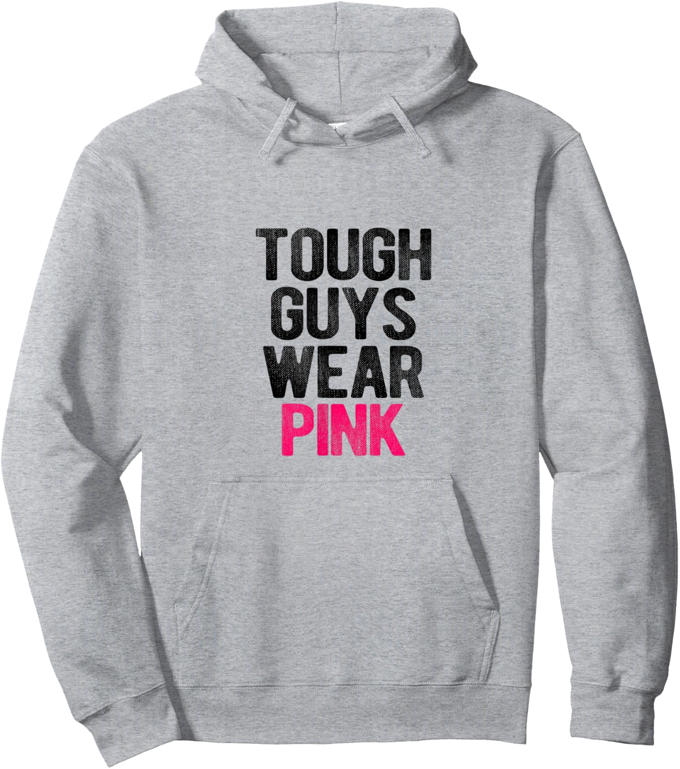 Tough Guys Wear Pink Tough Beast Cancer Awareness Men Hoodie - Hoodie | Ash