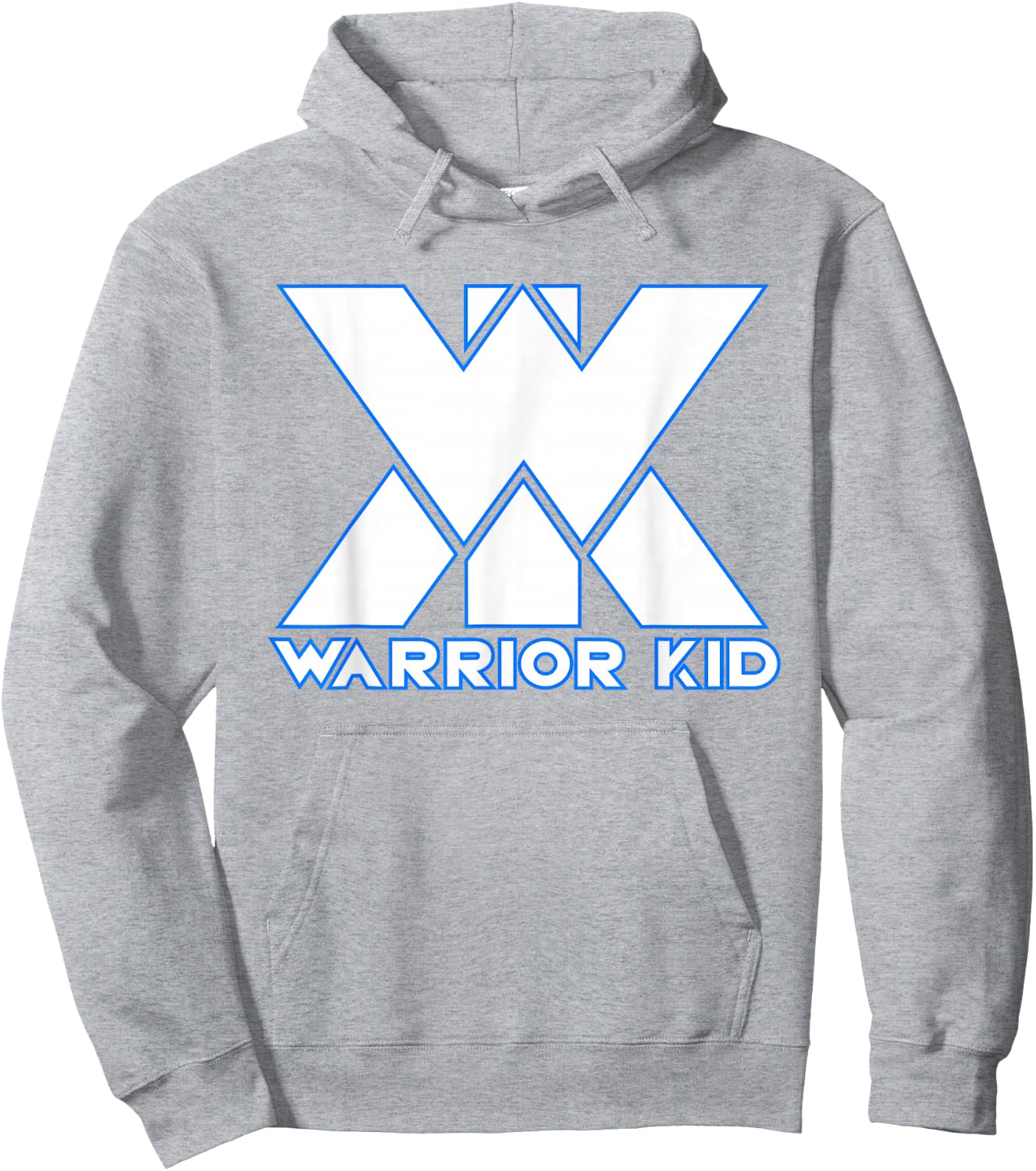Kids and Adult Official Warrior Kid White and Blue Logo Hoodie - Hoodie | Ash