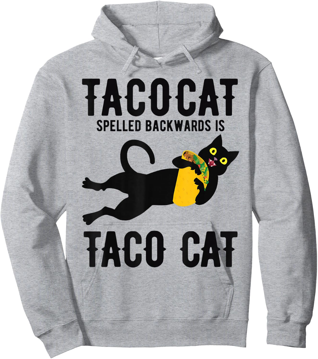 Funny Taco Cat Boys Girls Cinco De Mayo Taco Tuesday Hoodie - Hoodie | Ash