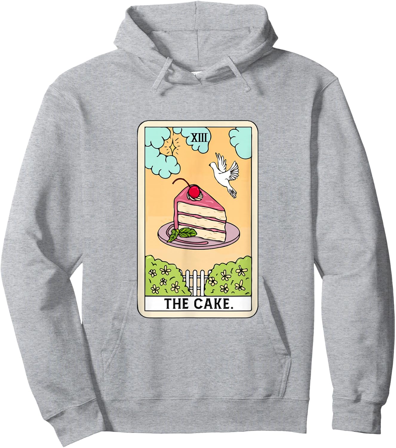 The Cake Tarot Card Funny Cake Lover Baking Lover Baker Cake Hoodie - Hoodie | Ash