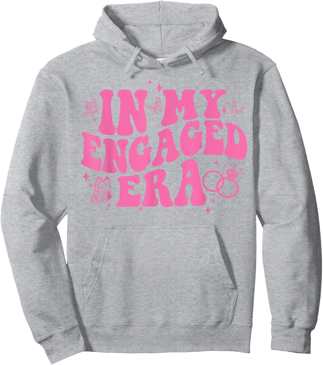 In My Engaged Era Groovy Bride Bachelorette Party Bridesmaid Hoodie - Hoodie | Ash