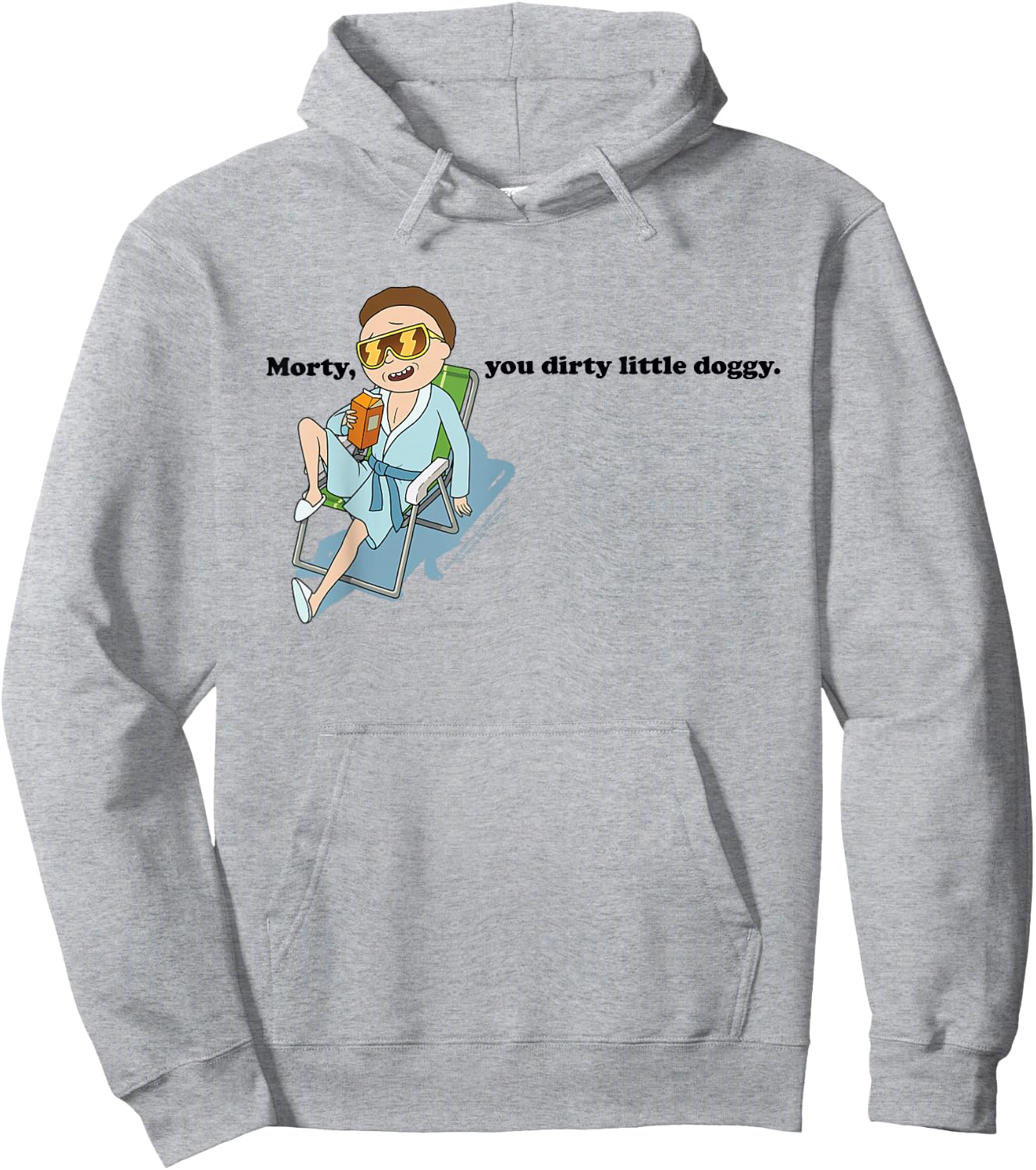 Rick and Morty Morty You Dirty Little Doggy Hoodie - Hoodie | Ash