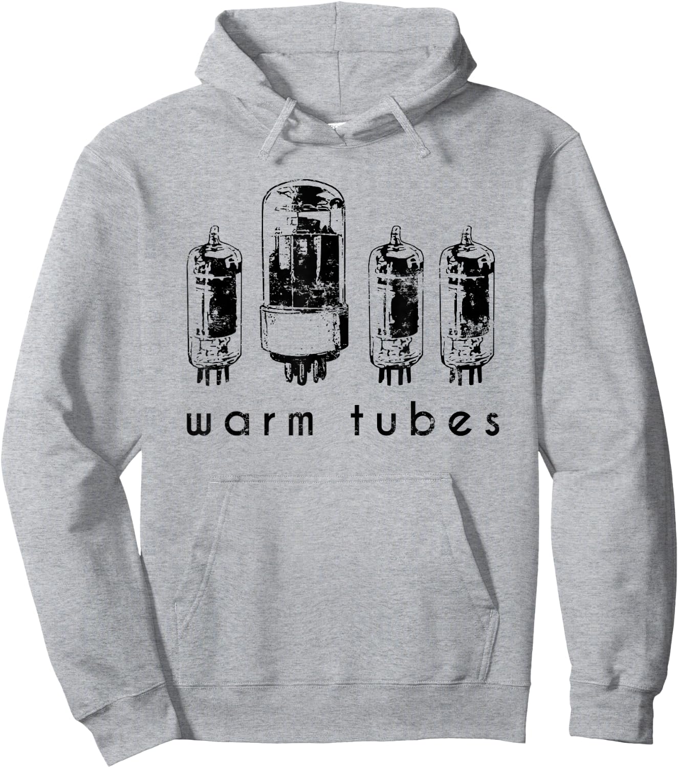 Warm Tubes Vacuum Tube for Radio and Amp Collectors Hoodie - Hoodie | Ash