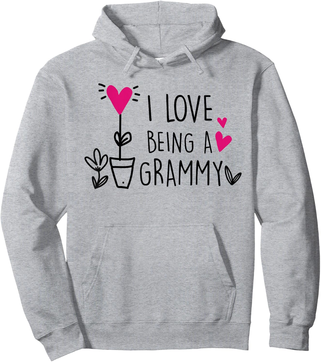I Love Being a Grammy Inspirational Grandma Mothers Day Hoodie - Hoodie | Ash