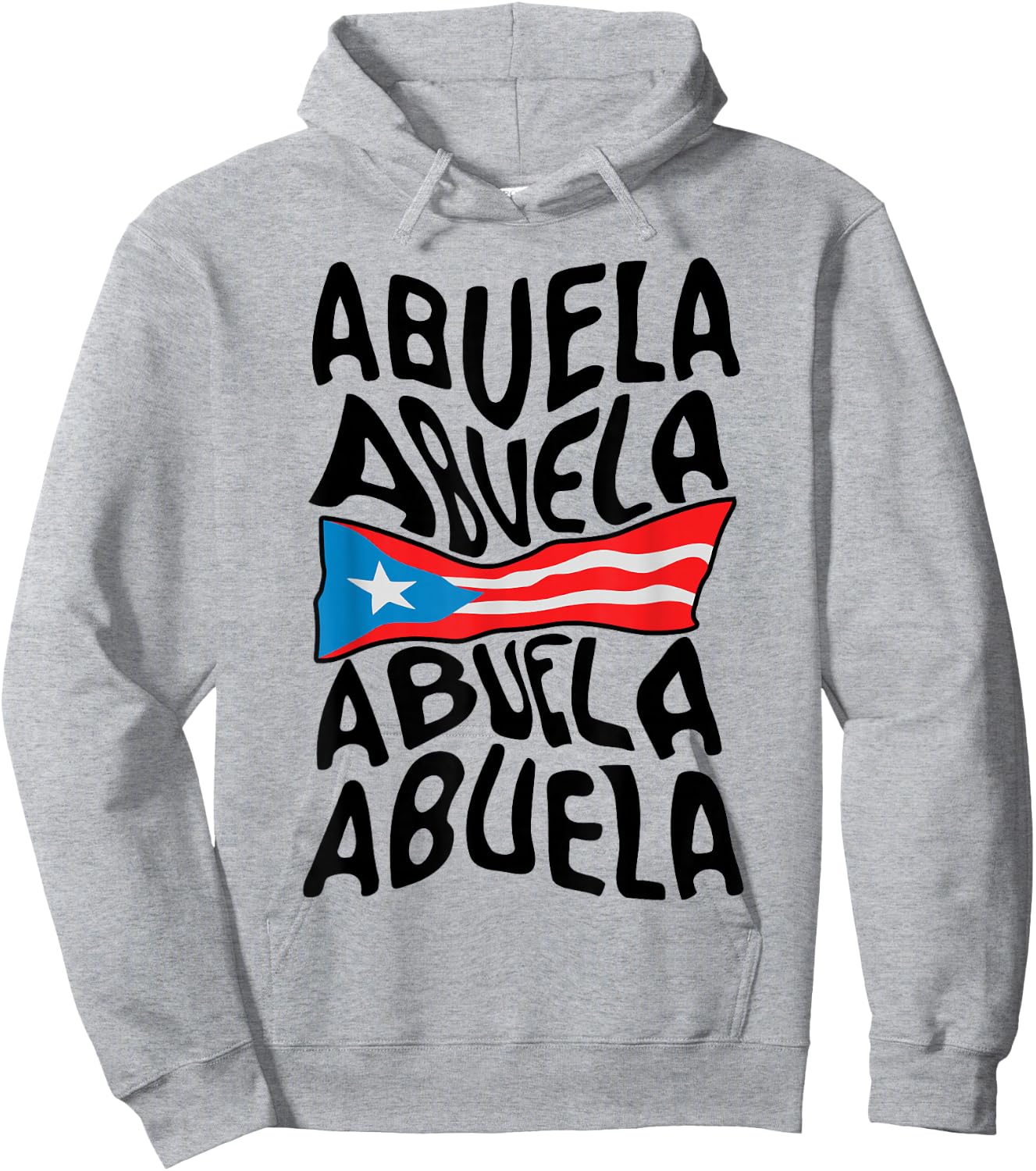 Abuela Puerto Rico Flag Puerto Rican Grandma Mothers Day Hoodie - Hoodie | Ash