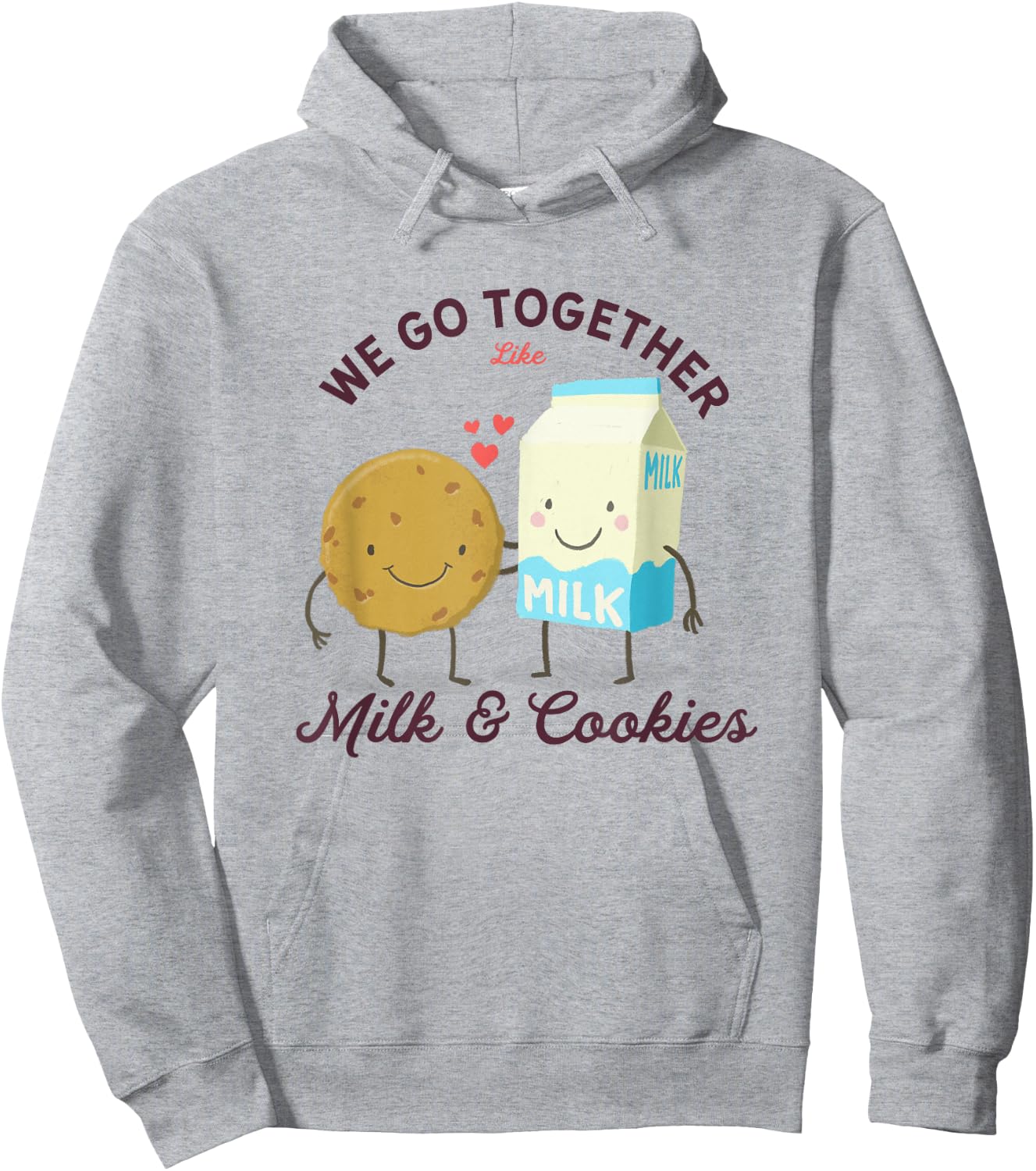 Best Friends - We Go Together Like Cookies And Milk Hoodie - Hoodie | Ash