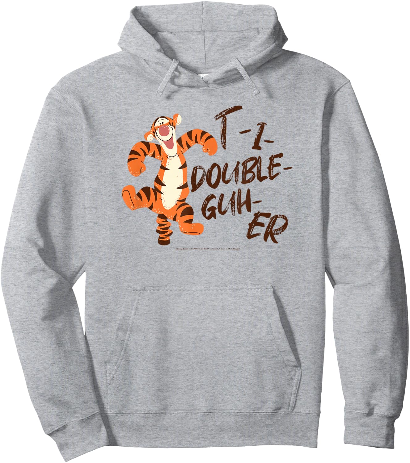 Disney Winnie The Pooh Lunar New Year Tigger Bounce Hoodie - Hoodie | Ash