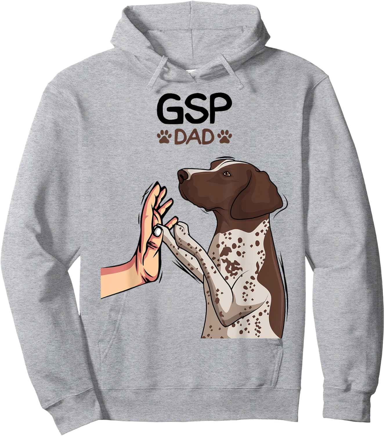 German Shorthaired Pointer GSP Dog Dad Hoodie - Hoodie | Ash