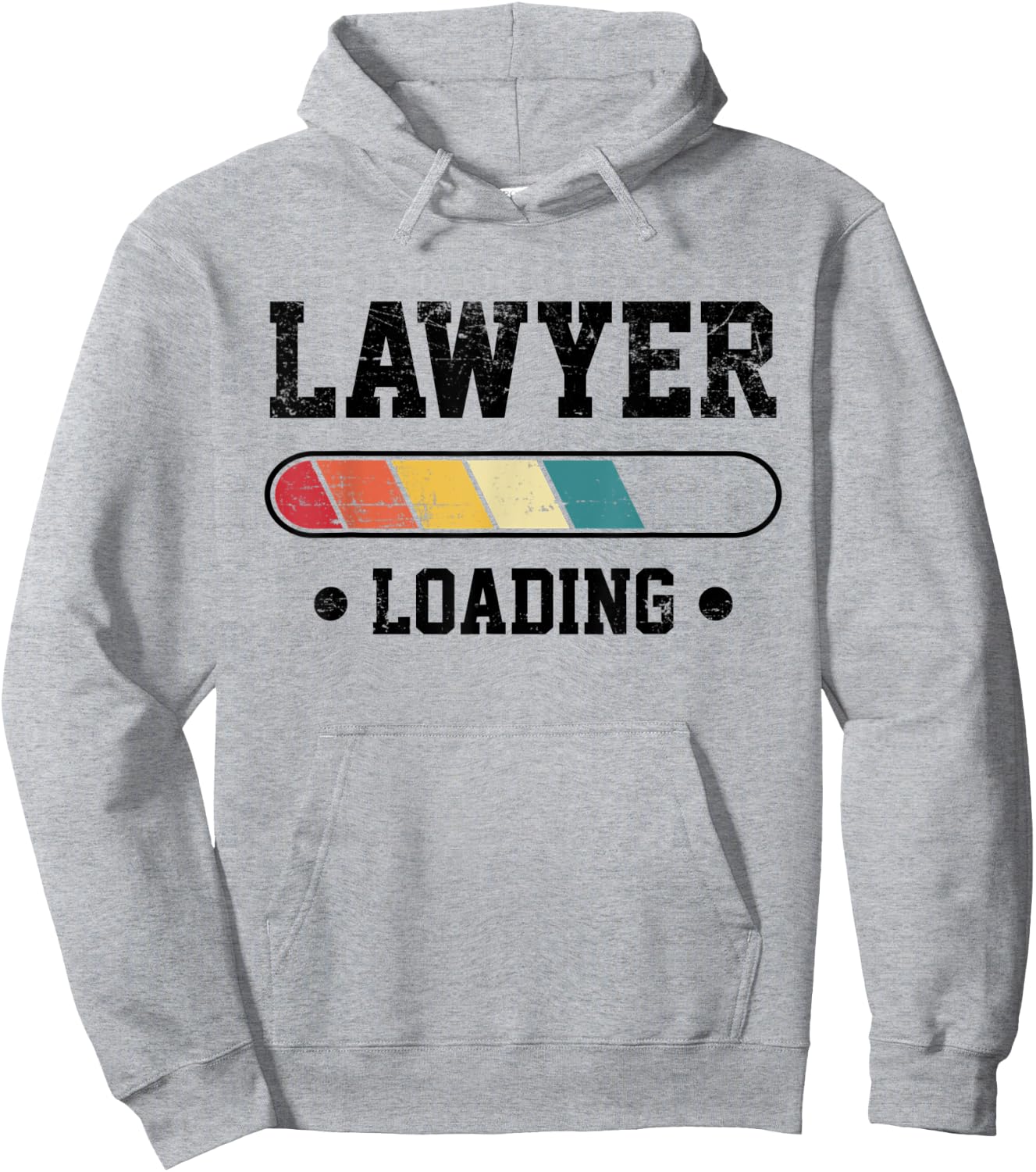Lawyer Loading, Funny New Lawyer Vintage Law School Graduate Hoodie - Hoodie | Ash