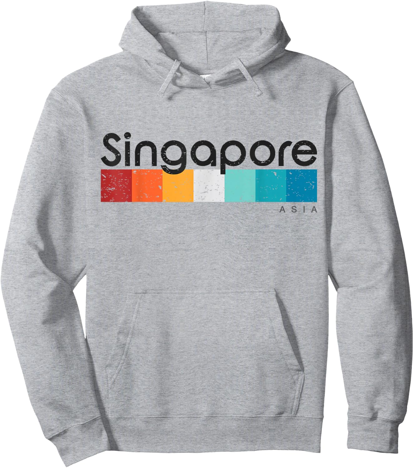 Singapore Asia Retro style Vintage Design Hoodie - Hoodie | Ash