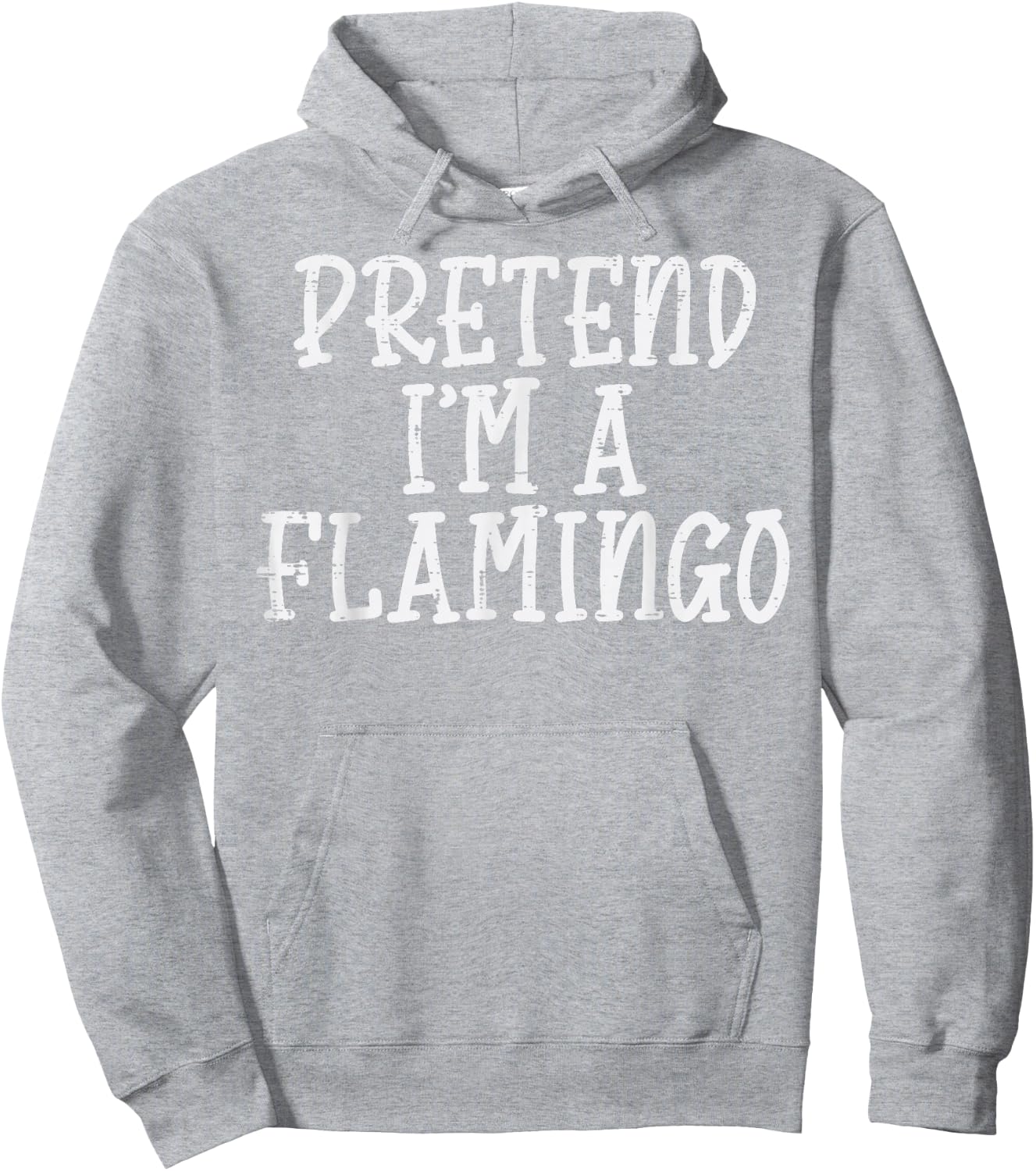 Pretend Im A Flamingo Funny Halloween Costume Men Women Kids Hoodie - Hoodie | Ash