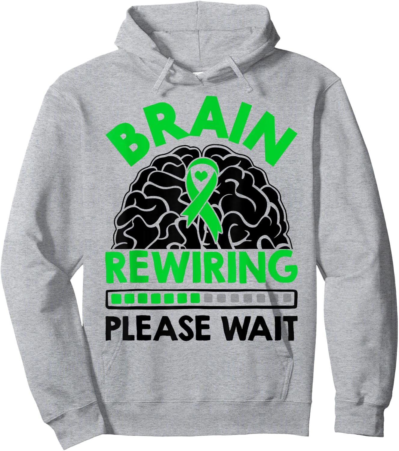 Neurology Neurodiversity Brain Rewiring Please Wait Hoodie - Hoodie | Ash