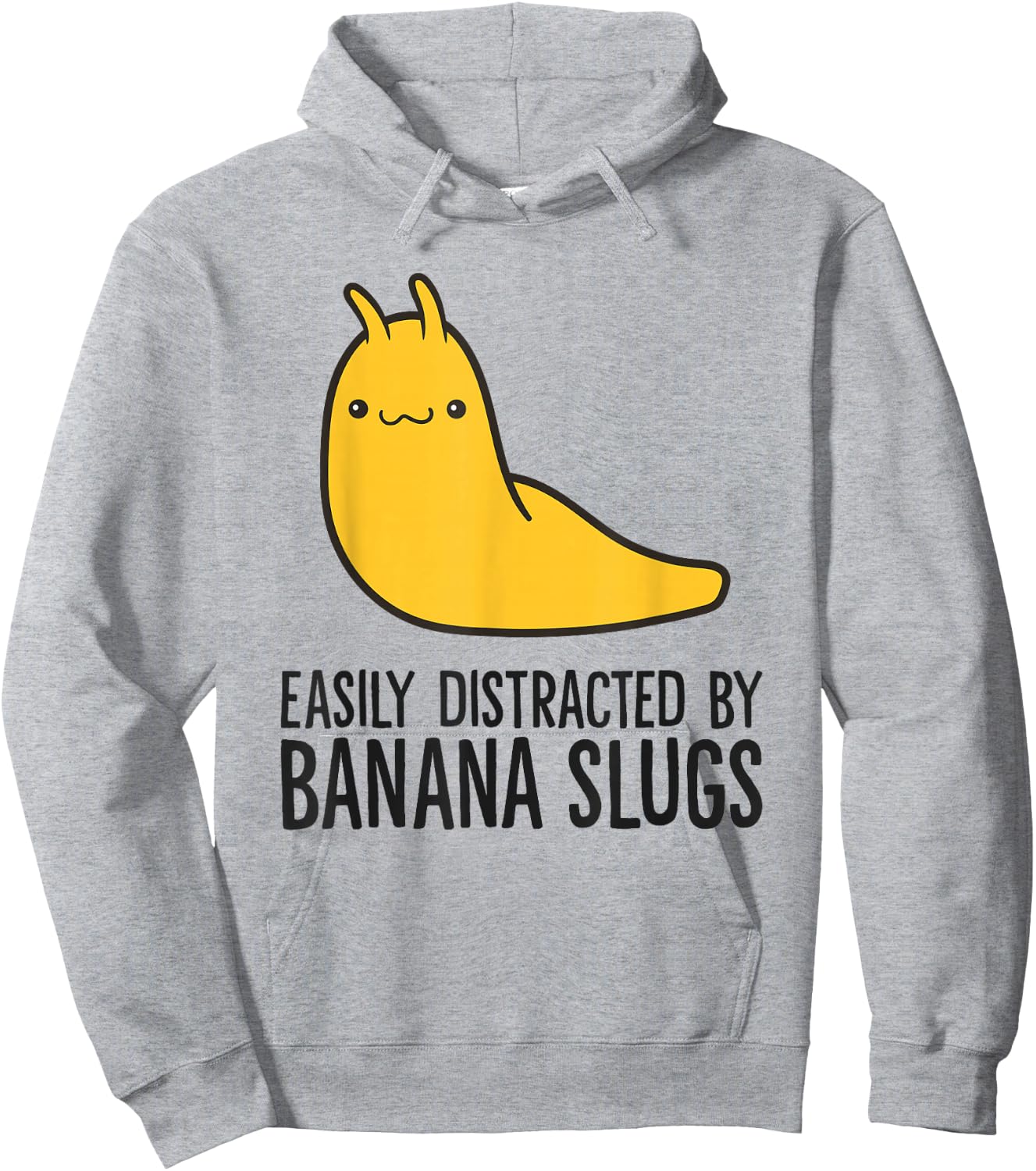 Easily Distracted By Banana Slugs Hoodie - Hoodie | Ash