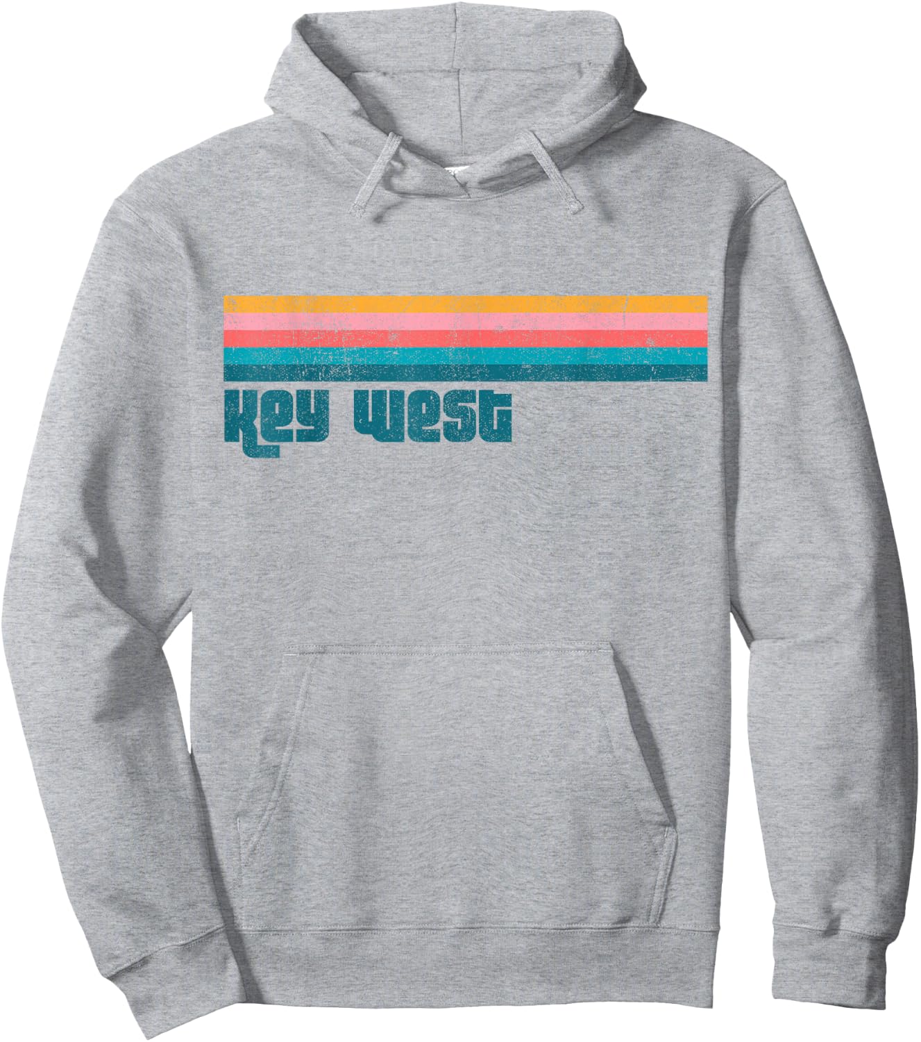 Vintage Key West Florida Keys Retro Beach Cute Summer Hoodie - Hoodie | Ash