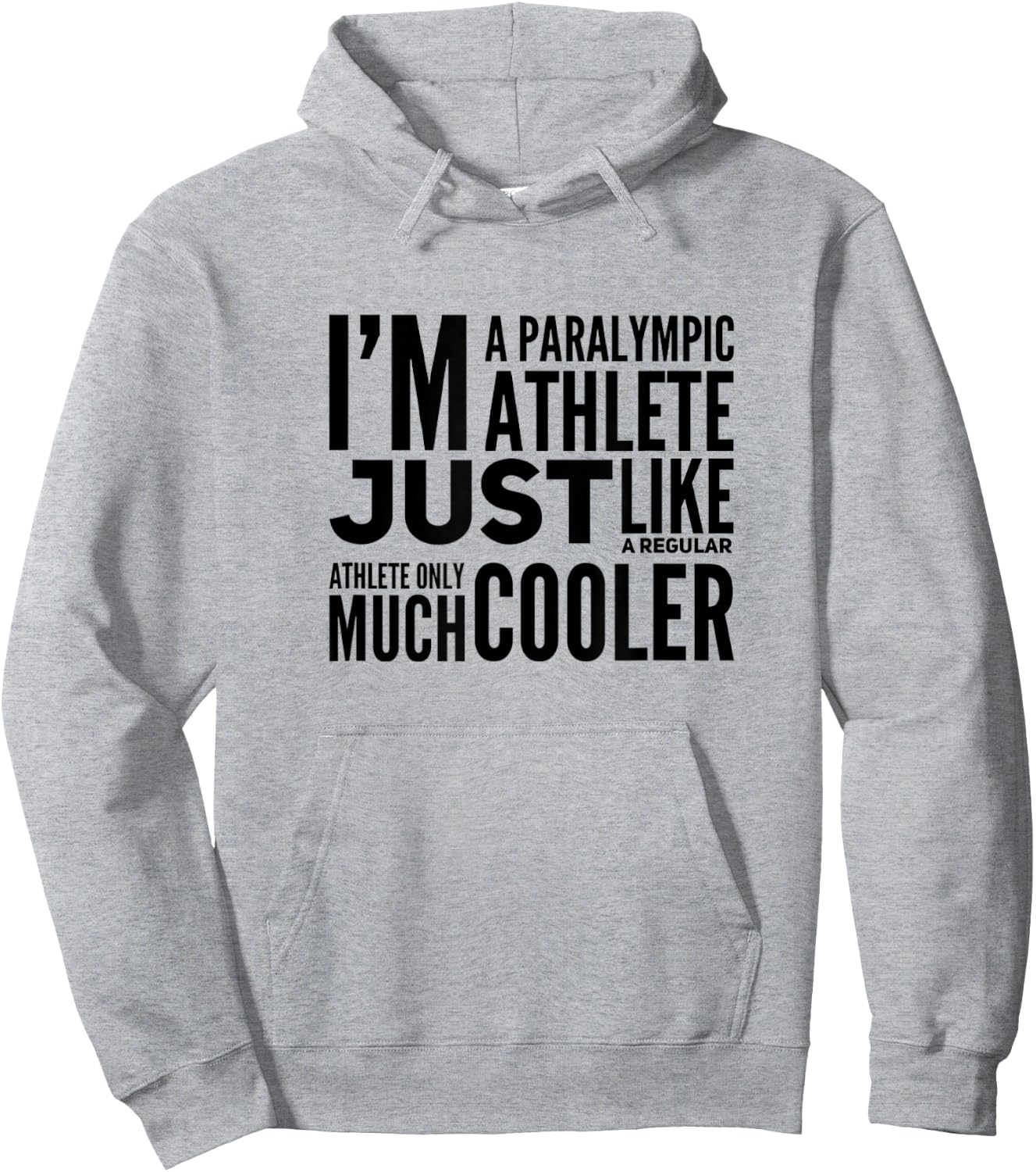 Funny Paralympic Athlete Hoodie - Hoodie | Ash