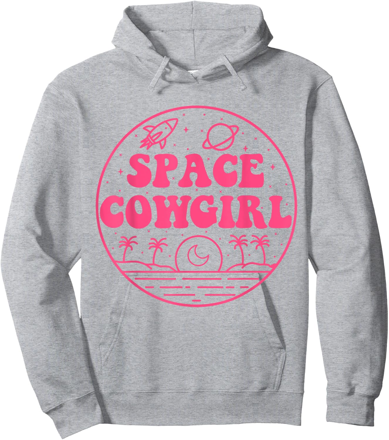Space Cowgirls Bachelorette Party Rodeo Western Aesthetic Hoodie - Hoodie | Ash