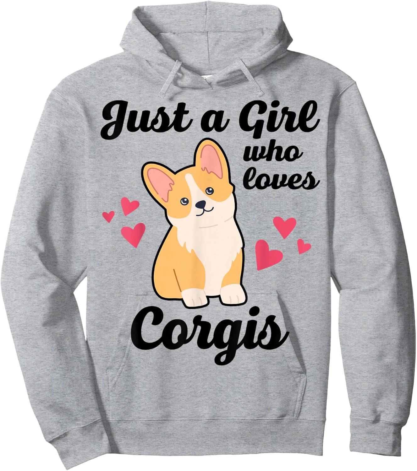 Girl Who Loves Corgi Hoodie - Hoodie | Ash