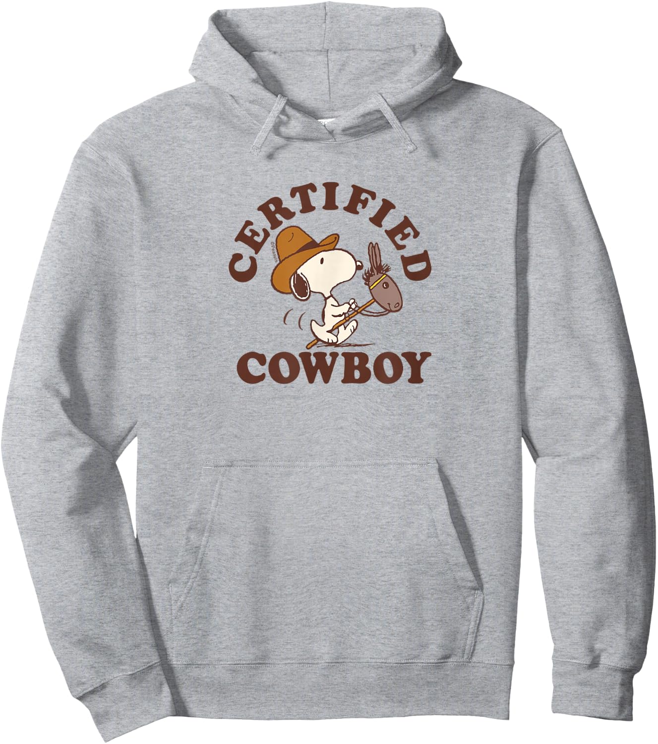 Peanuts - Certified Cowboy Snoopy Hoodie - Hoodie | Ash