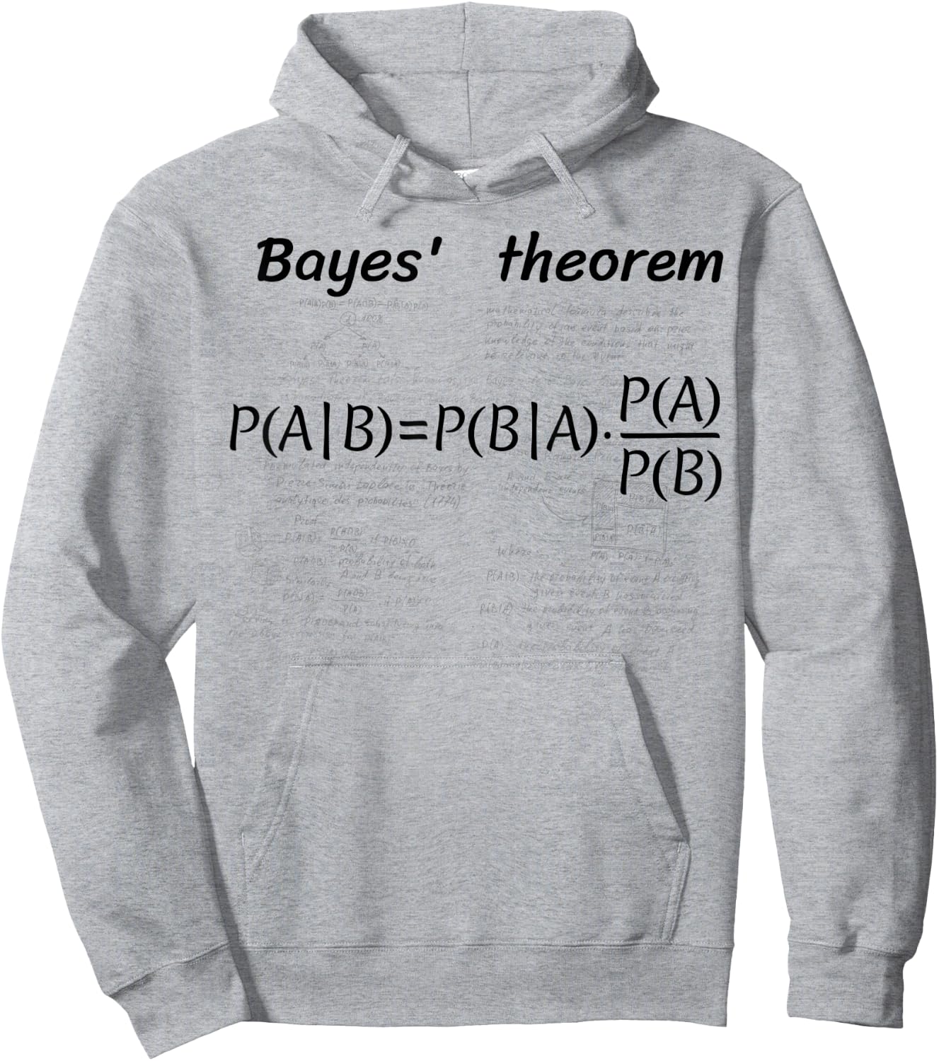 Design with Bayes' theorem Hoodie - Hoodie | Ash