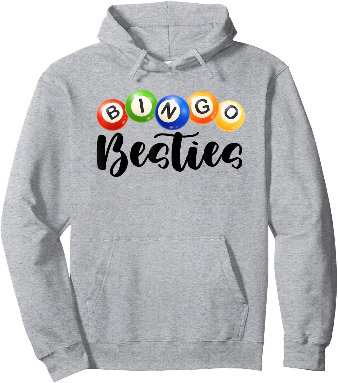 Bingo Besties Gambling Lottery Bingo Player Bingo Buddy Hoodie - Hoodie | Ash