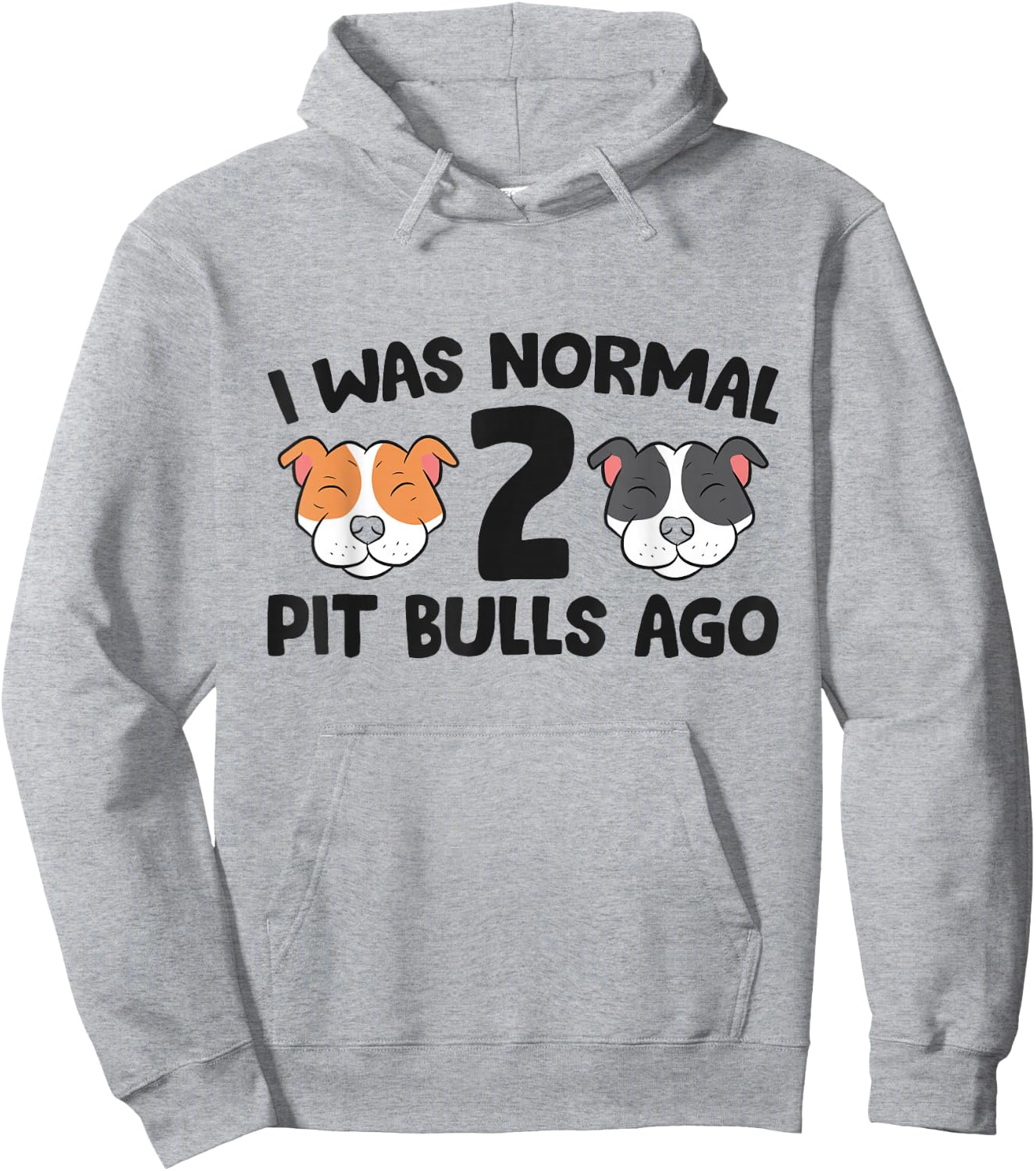 American Pit Bull Owner I Was Normal 2 Pit Bulls Ago Hoodie - Hoodie | Ash