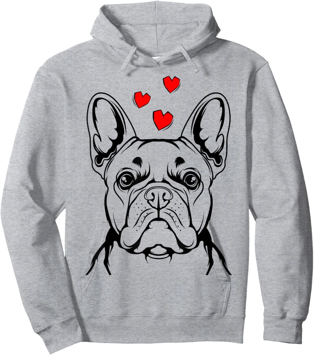 French Bulldog Love Frenchie Woman Gifts Hoodie - Hoodie | Ash