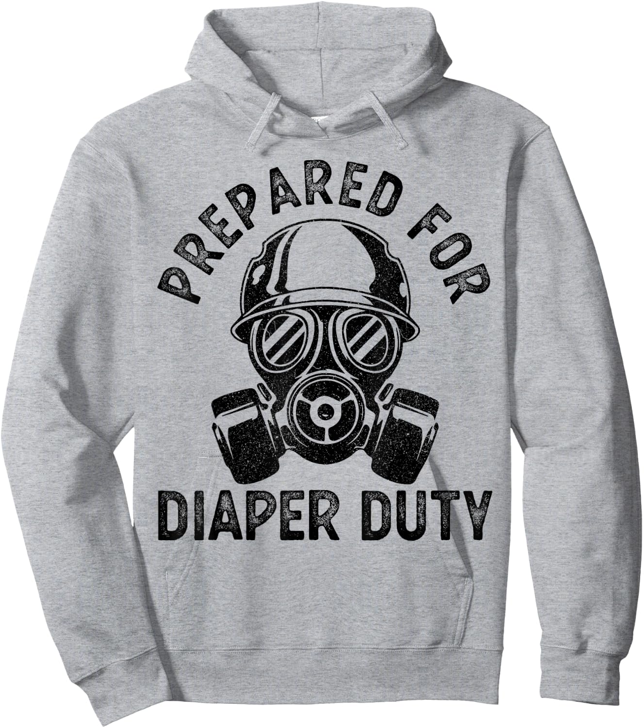 Funny New Dad Prepared For Diaper Duty Hoodie - Hoodie | Ash