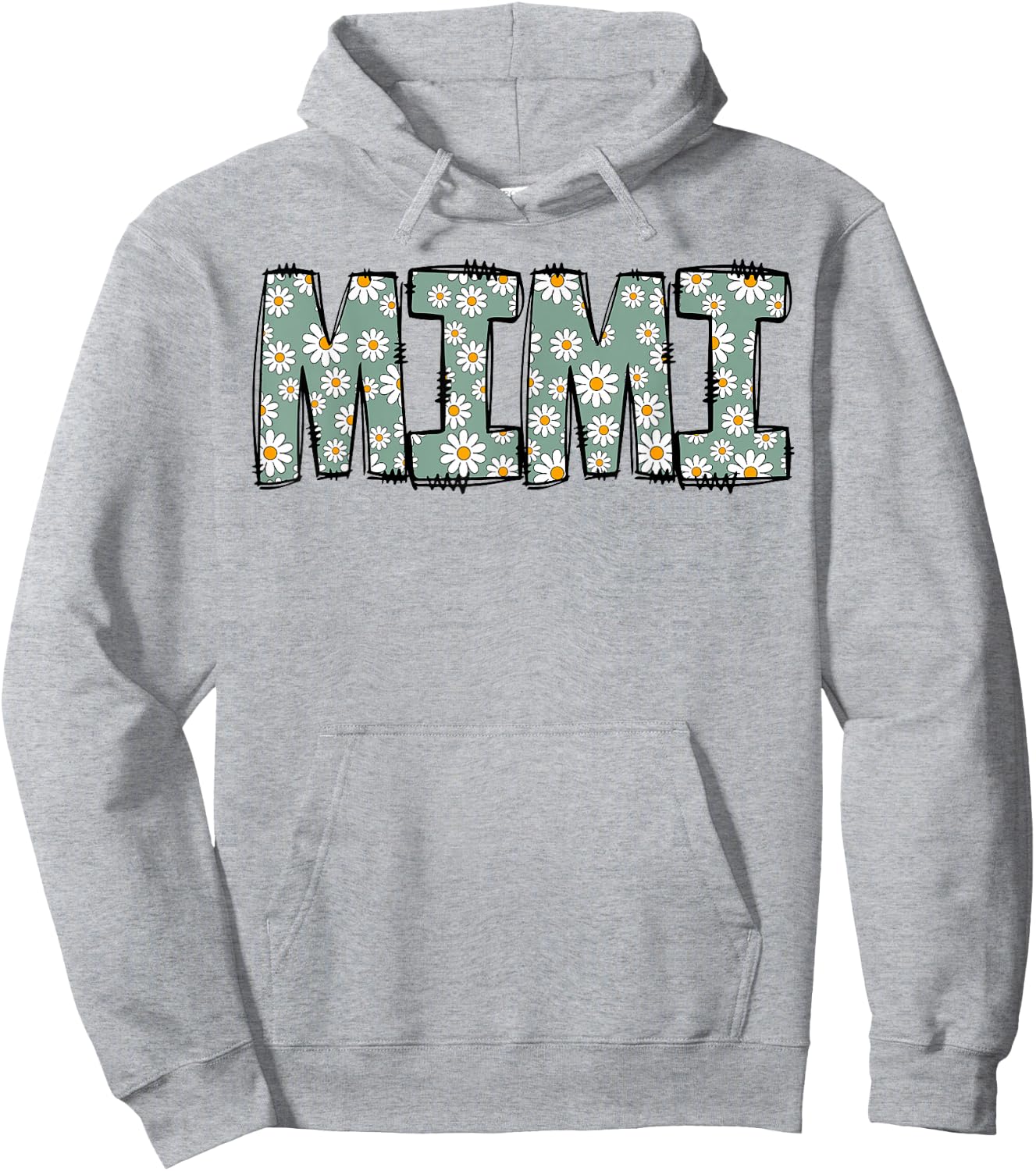 Retro Mimi Colorful Flowers Groovy Daisy Flower Hoodie - Hoodie | Ash
