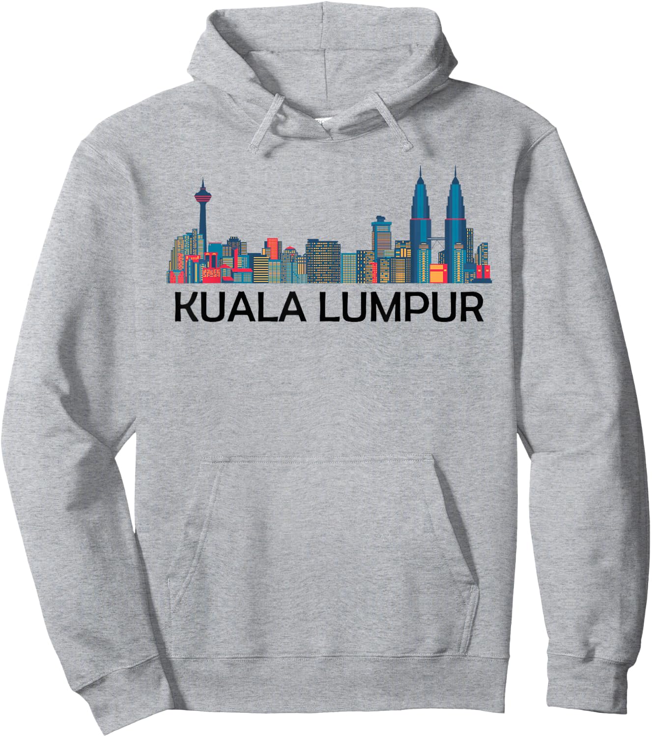 Kuala Lumpur Malaysia Skyscrapers Petronas Towers Hoodie - Hoodie | Ash
