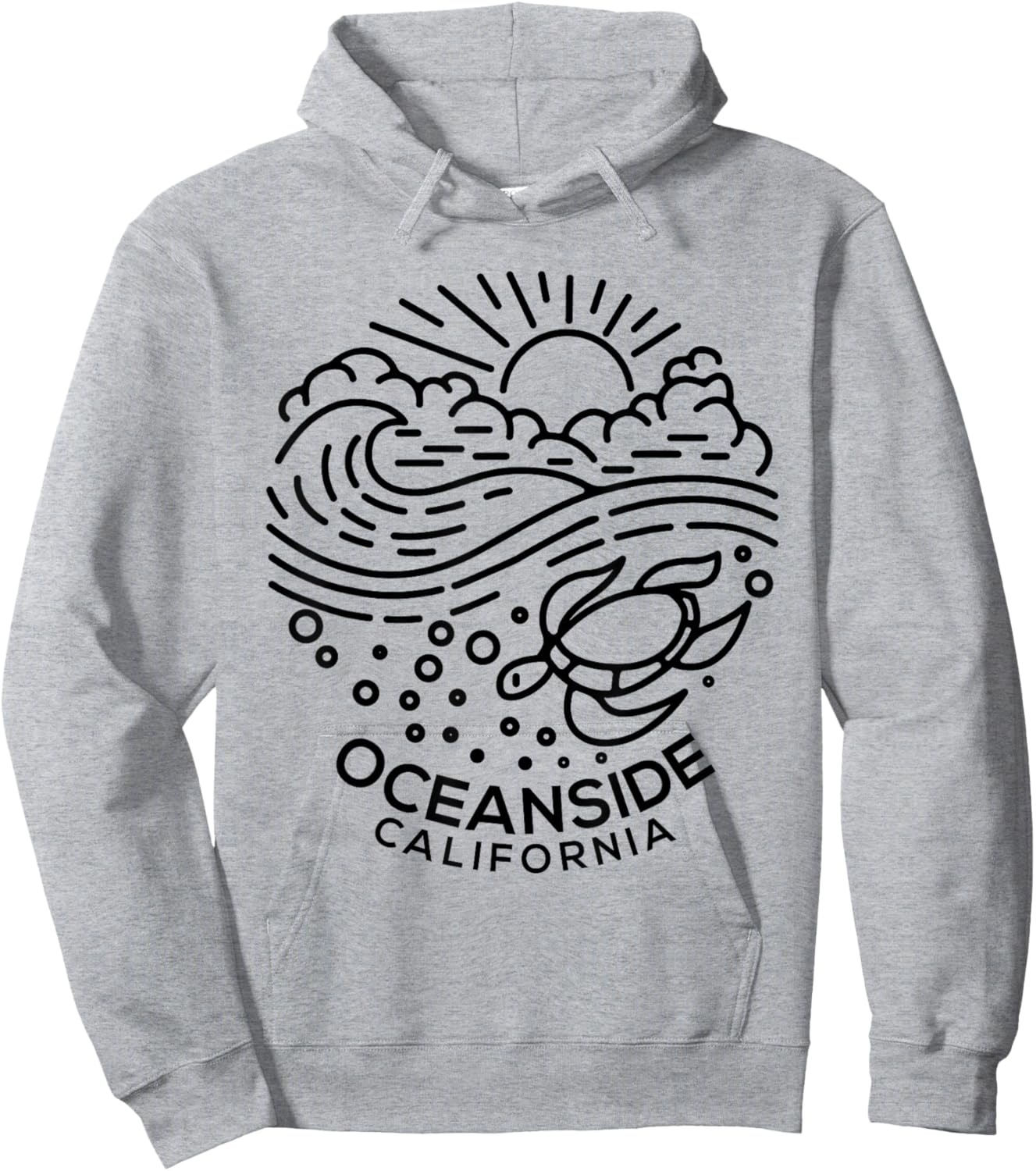 Oceanside CA Hoodie - Hoodie | Ash