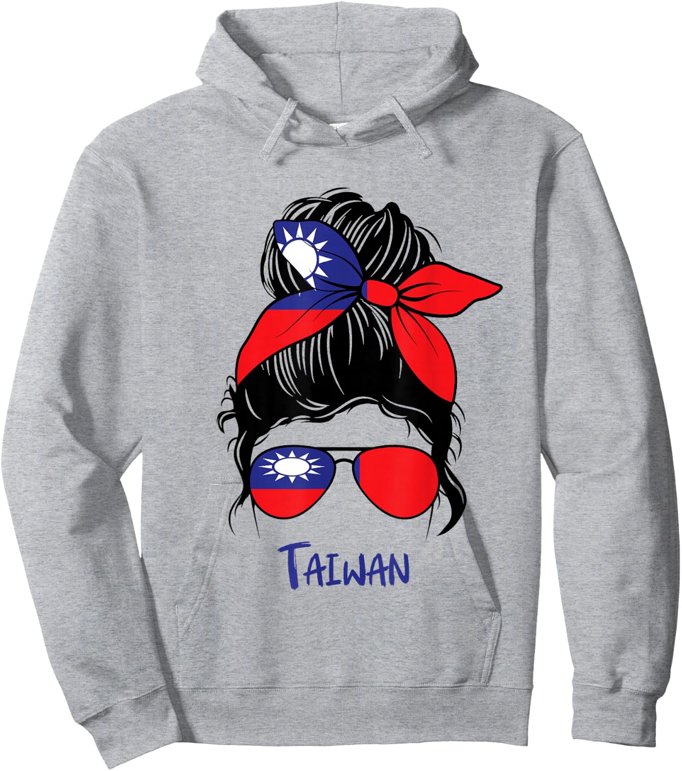 Taiwanese Girl Taiwan girl Taiwan woman flag Hoodie - Hoodie | Ash