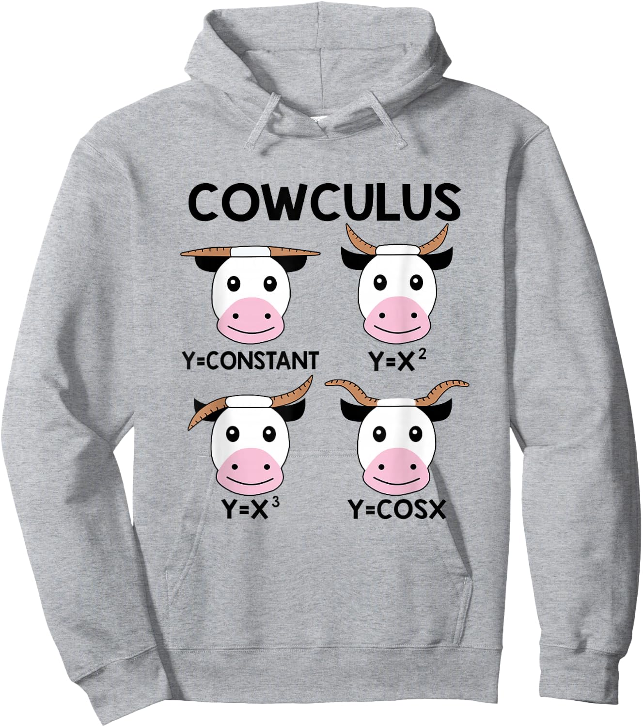 Cowculus Funny Calculus Math Teacher Math Lover Hoodie - Hoodie | Ash
