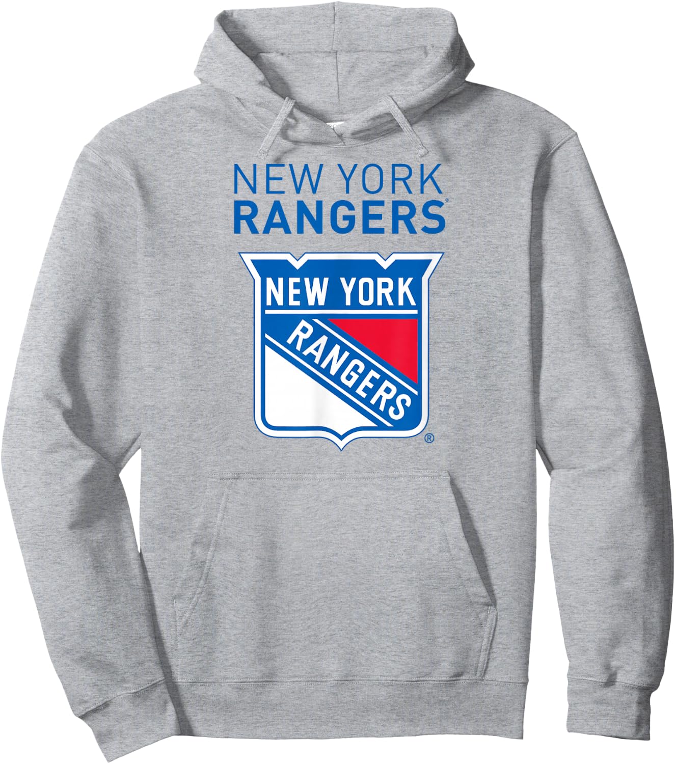 New York Rangers Power Play Gray Officially Licensed Hoodie - Hoodie | Ash