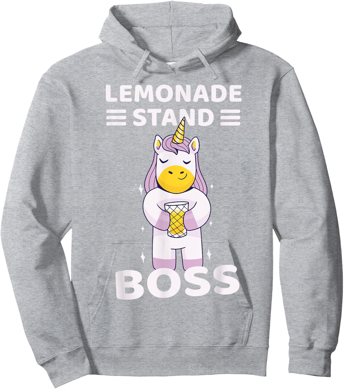 Lemonade Stand Boss Unicorn Girls Hoodie - Hoodie | Ash