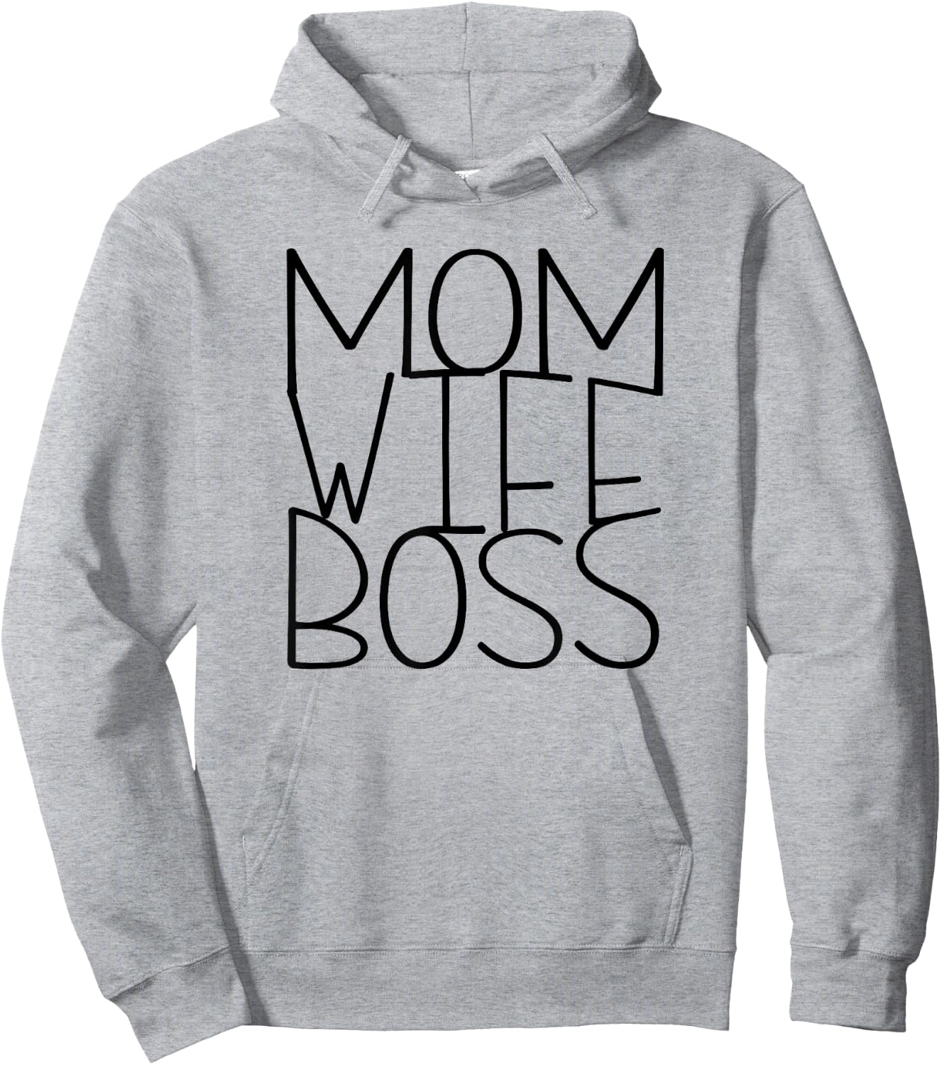 Mom Wife Boss Working Mom Mothers Day Gifts Hoodie - Hoodie | Ash