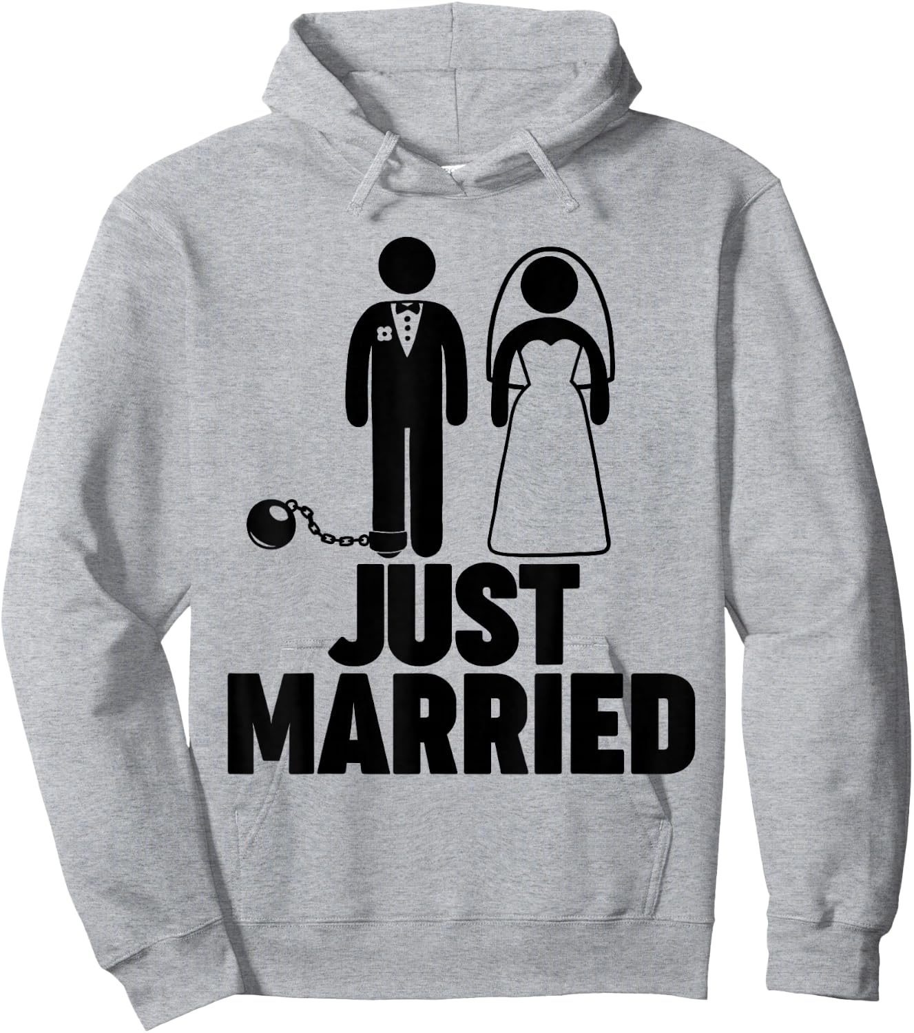 Just Married Hoodie - Hoodie | Ash