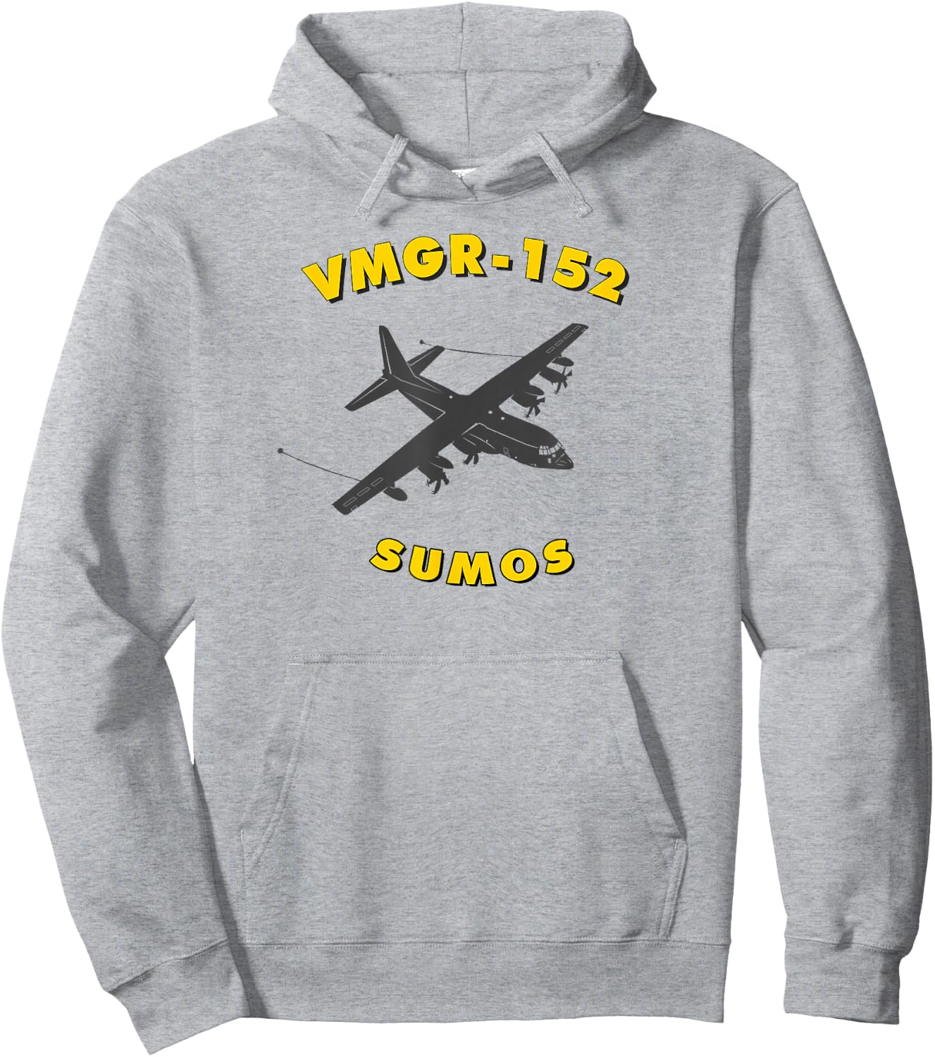VMGR-152 Sumos KC-130 Aerial Refueler Transport Squadron Hoodie - Hoodie | Ash