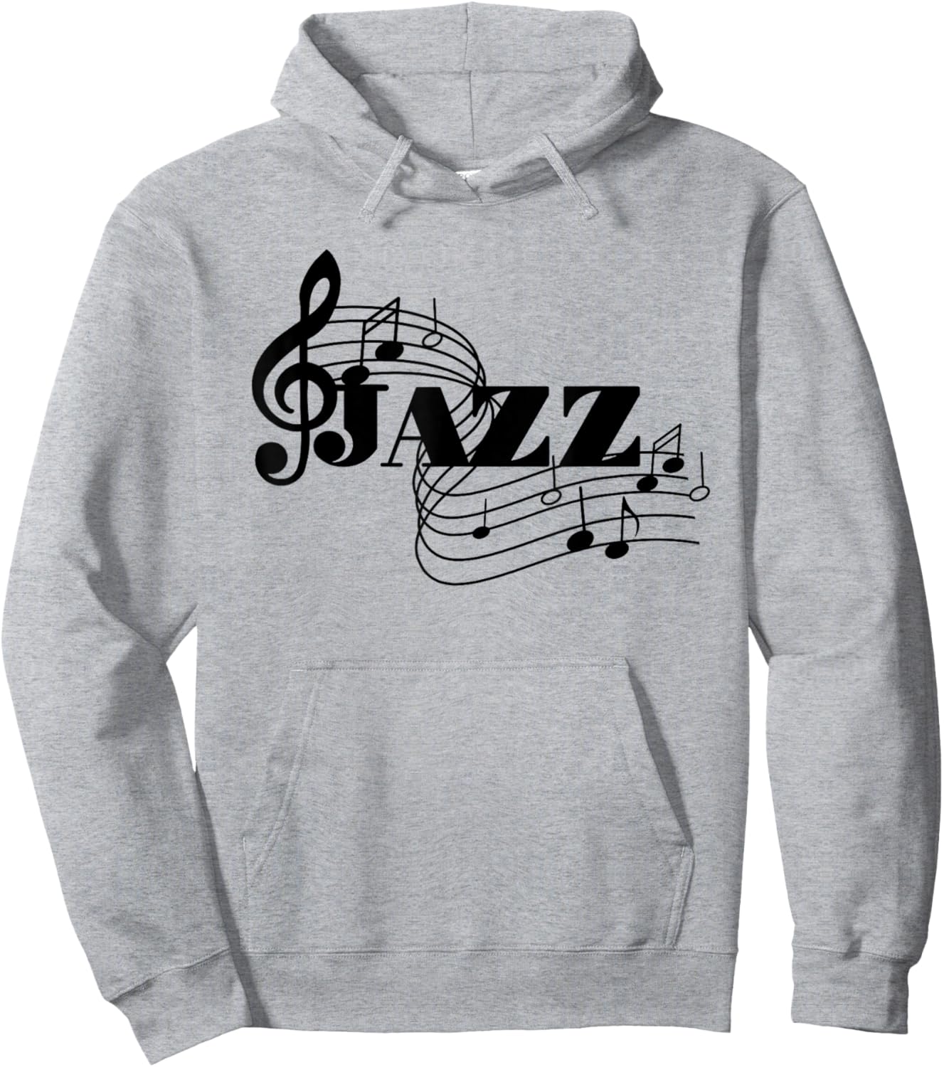 Jazz Musician Jazz Music Sheet Music Hoodie - Hoodie | Ash