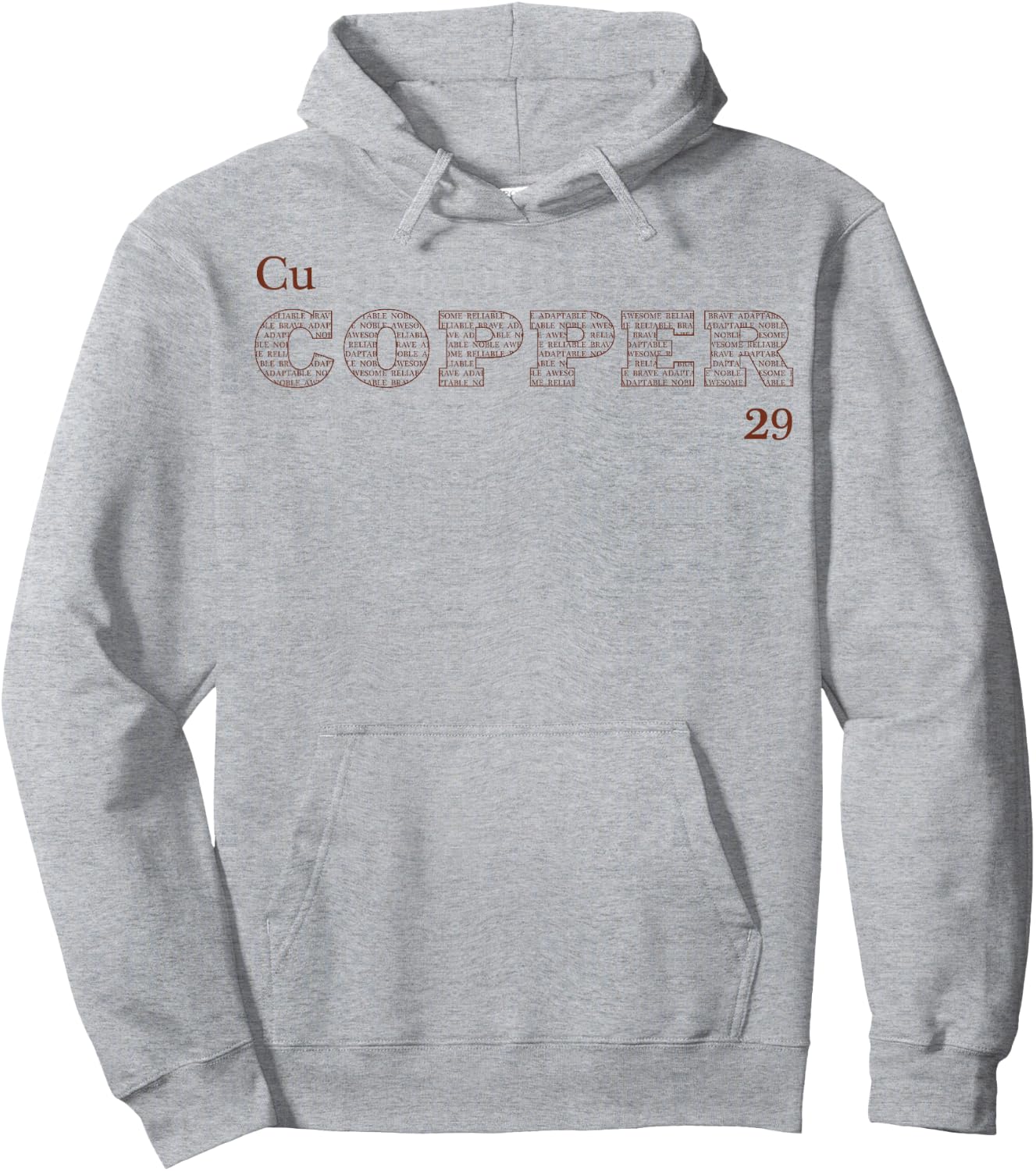 Element Periodic Table of the Elements "Copper" Hoodie - Hoodie | Ash