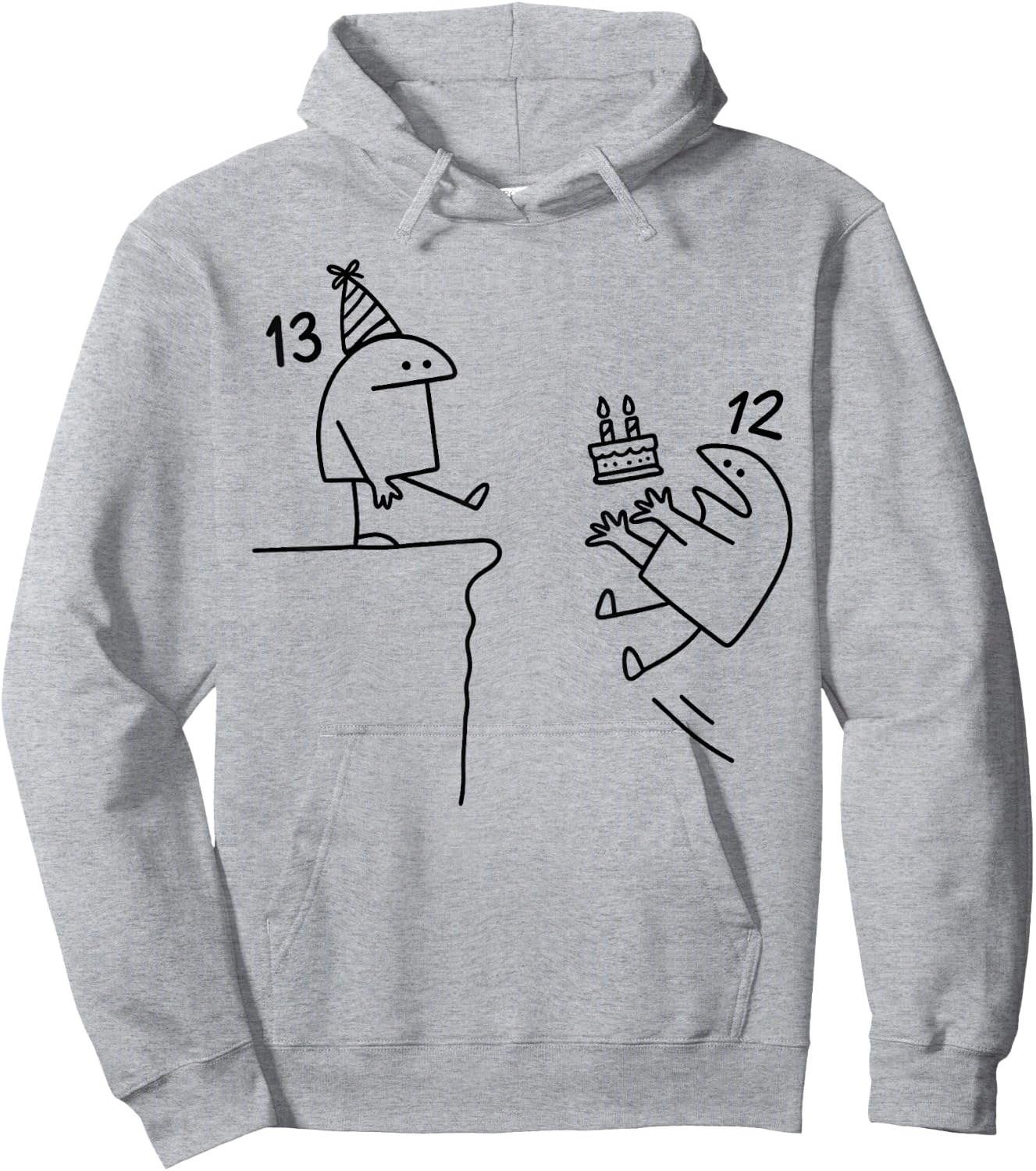 13th Birthday Party Funny 13 Years Old Birthday Teens Hoodie - Hoodie | Ash