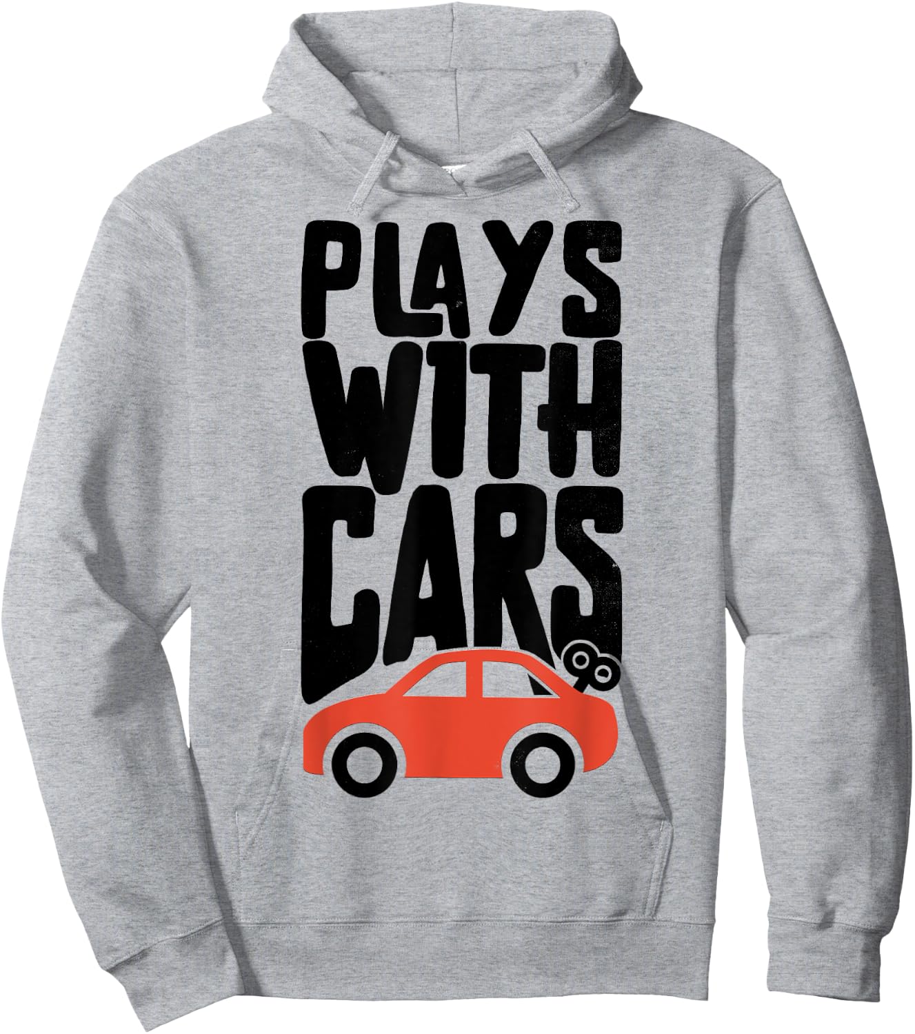 Plays With Cars Father And Son Matching Hoodie - Hoodie | Ash