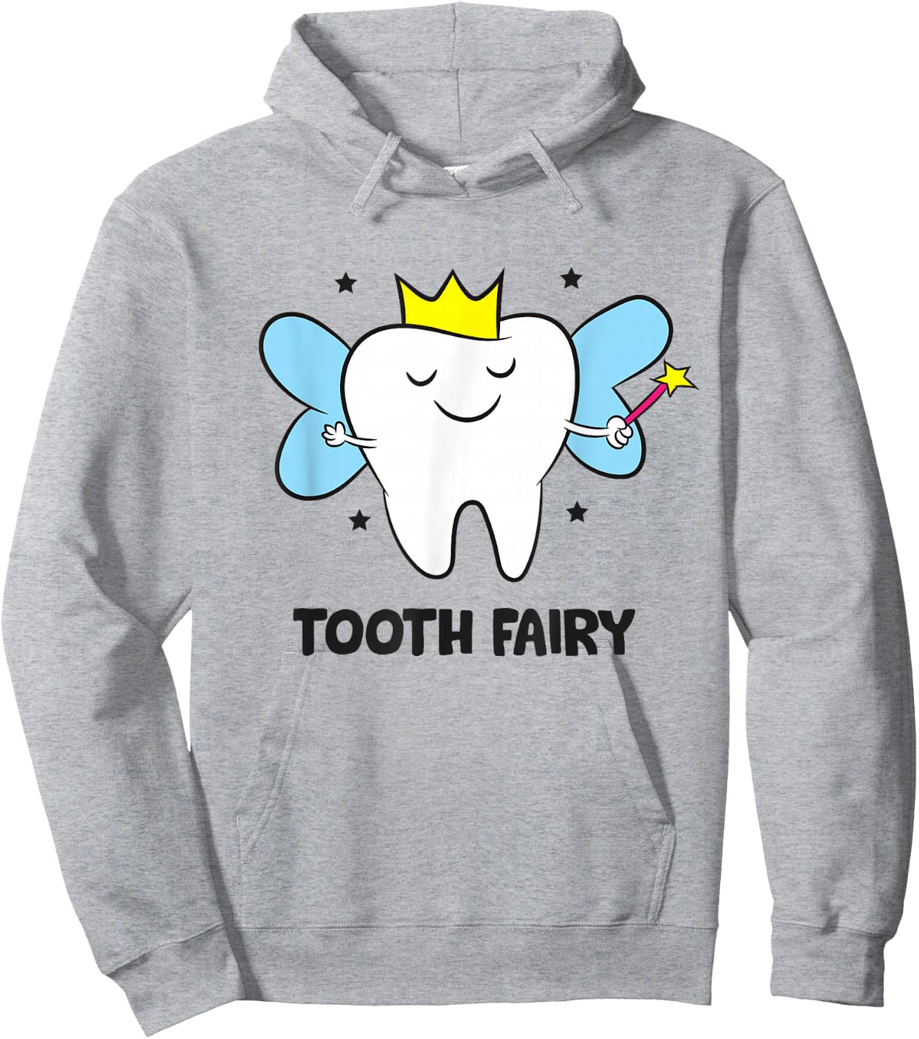 Tooth Fairy Crown Tooth Dentist Hoodie - Hoodie | Ash