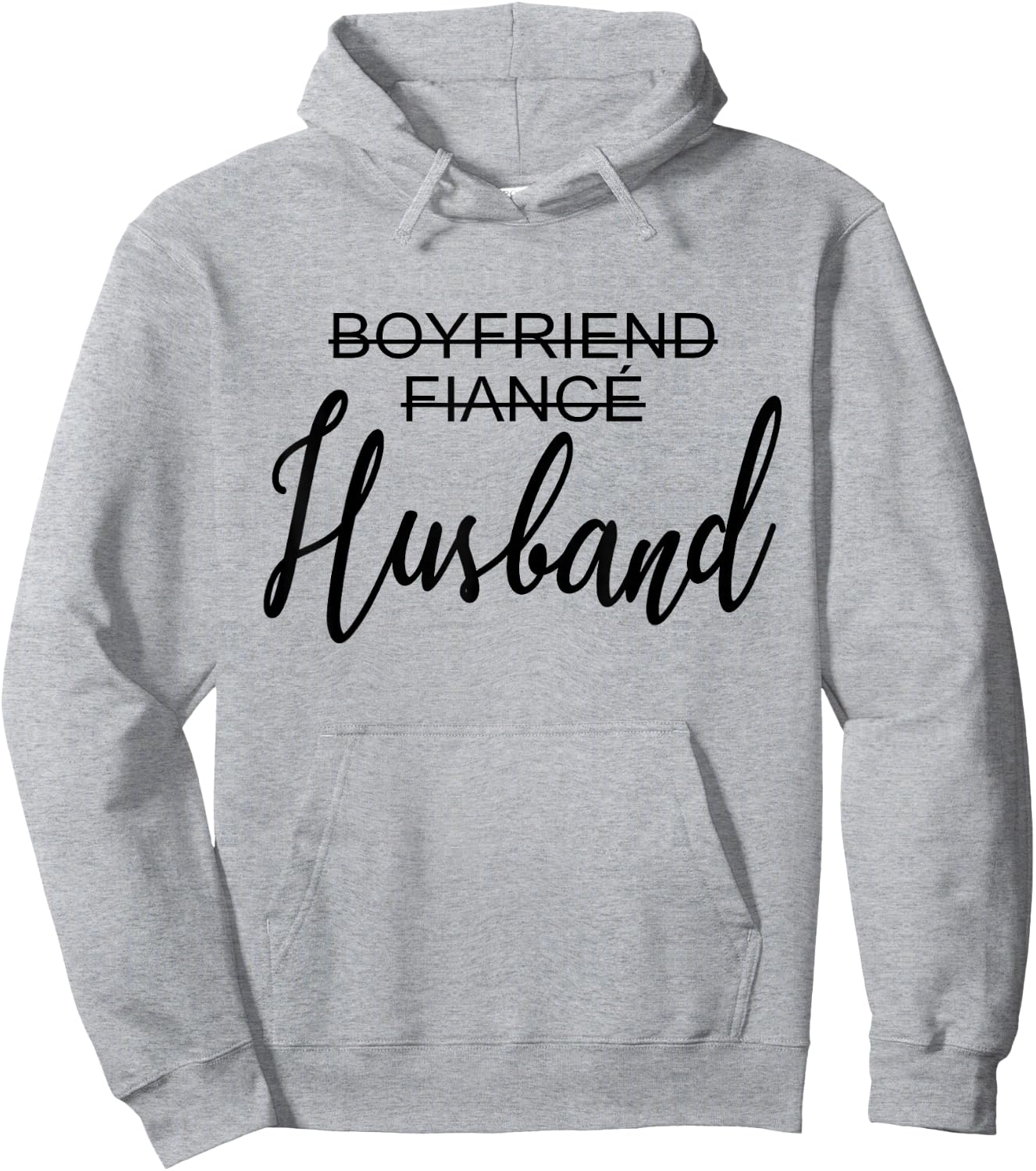 Boyfriend Fiancé Husband, Just Married, Wedding, Matching Hoodie - Hoodie | Ash