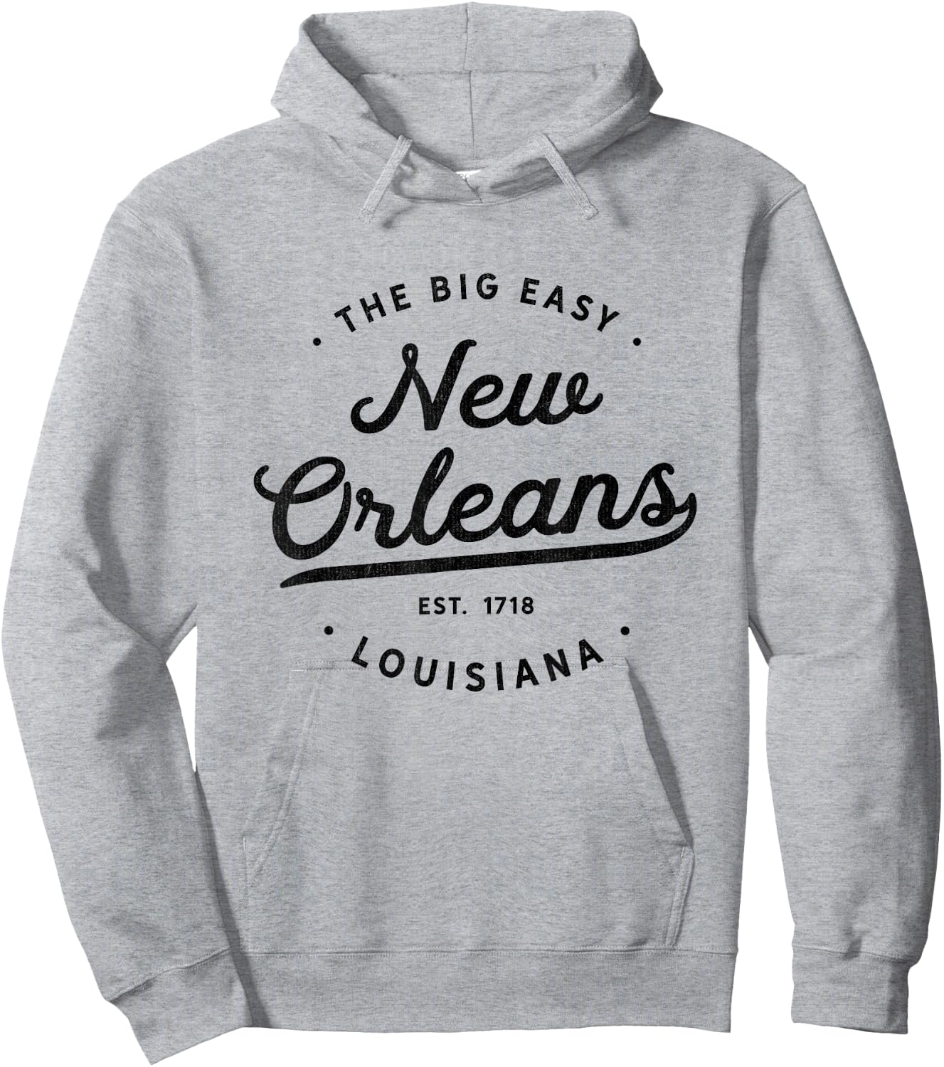 Classic Retro Vintage New Orleans Louisiana Casual Big Easy Hoodie - Hoodie | Ash