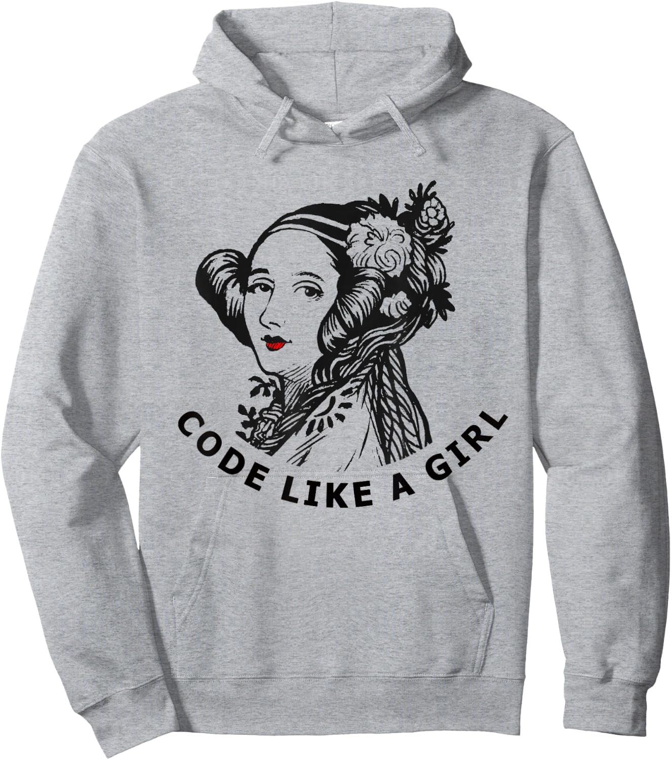 Ada Lovelace Code Like A Girl Hoodie - Hoodie | Ash
